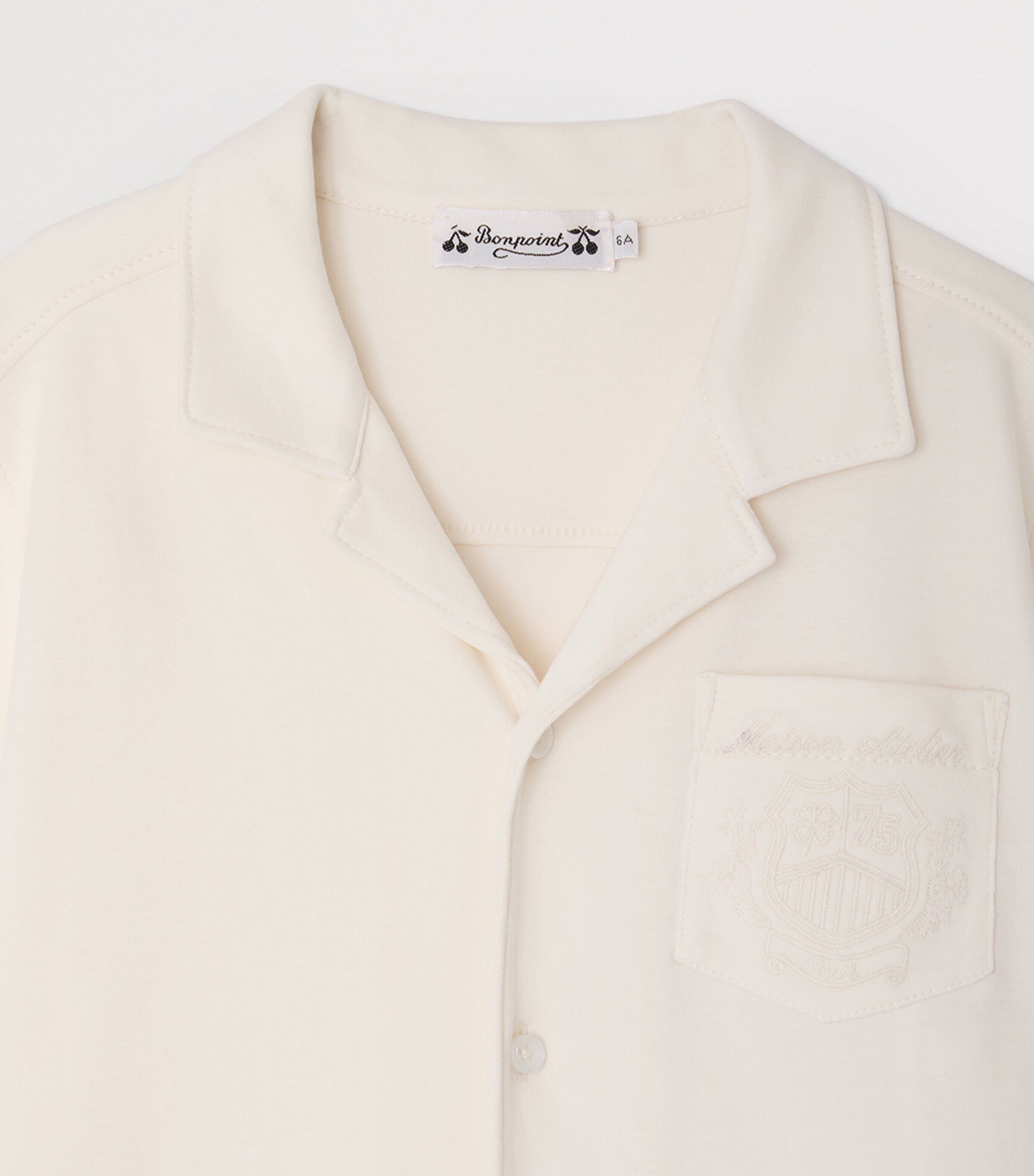 Cotton Lennox Shirt (10-14 Years) UPB ECRU Image 3