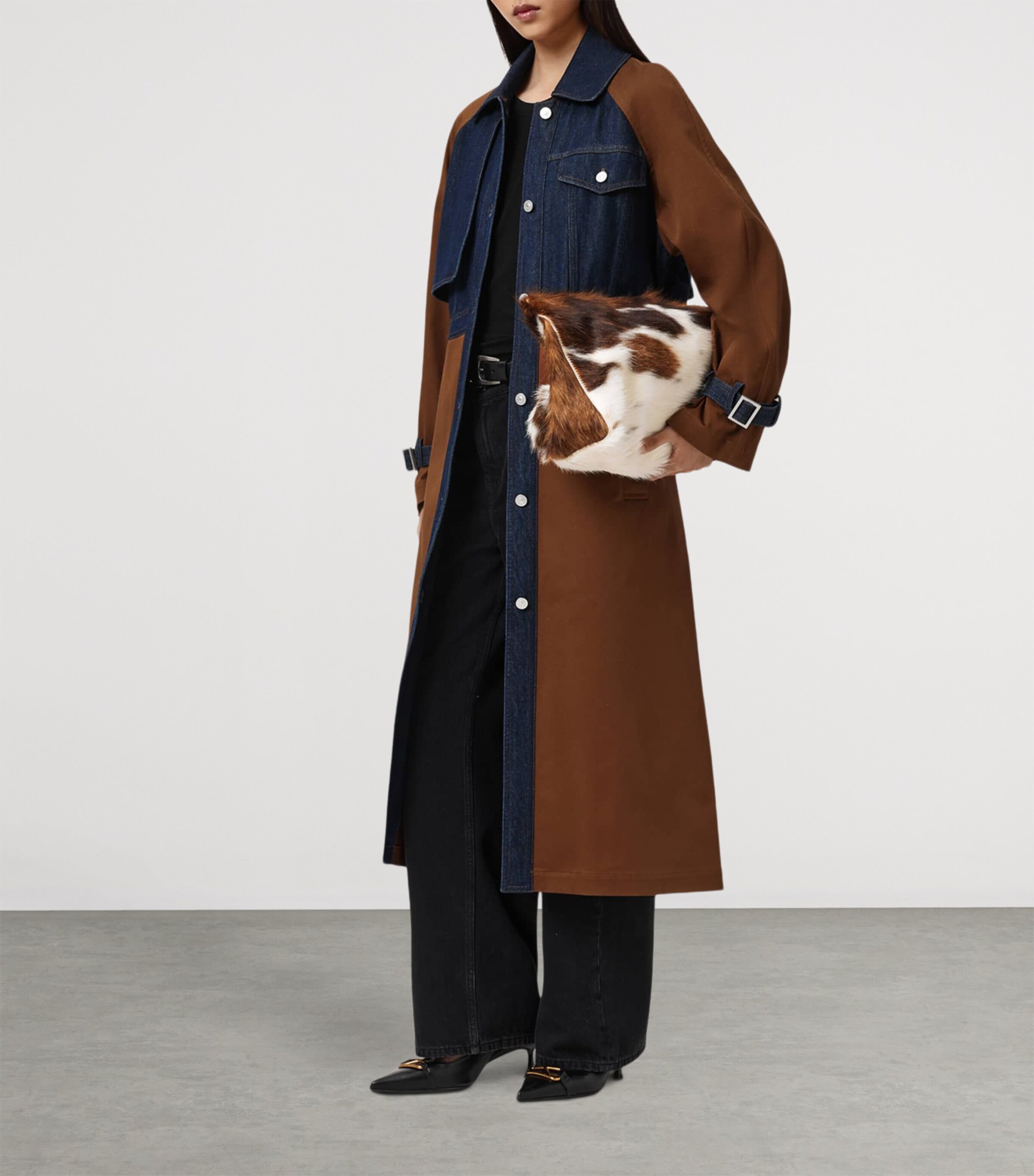 Panelled Dayly Trench Coat COGNAC BROWN Image 6