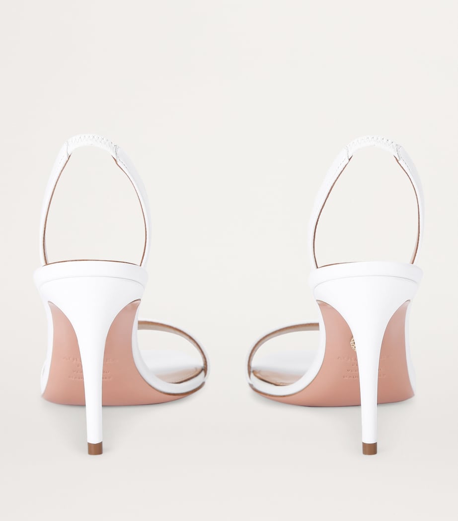 Leather So Nude Slingback Sandals 85 WHITE Image 2