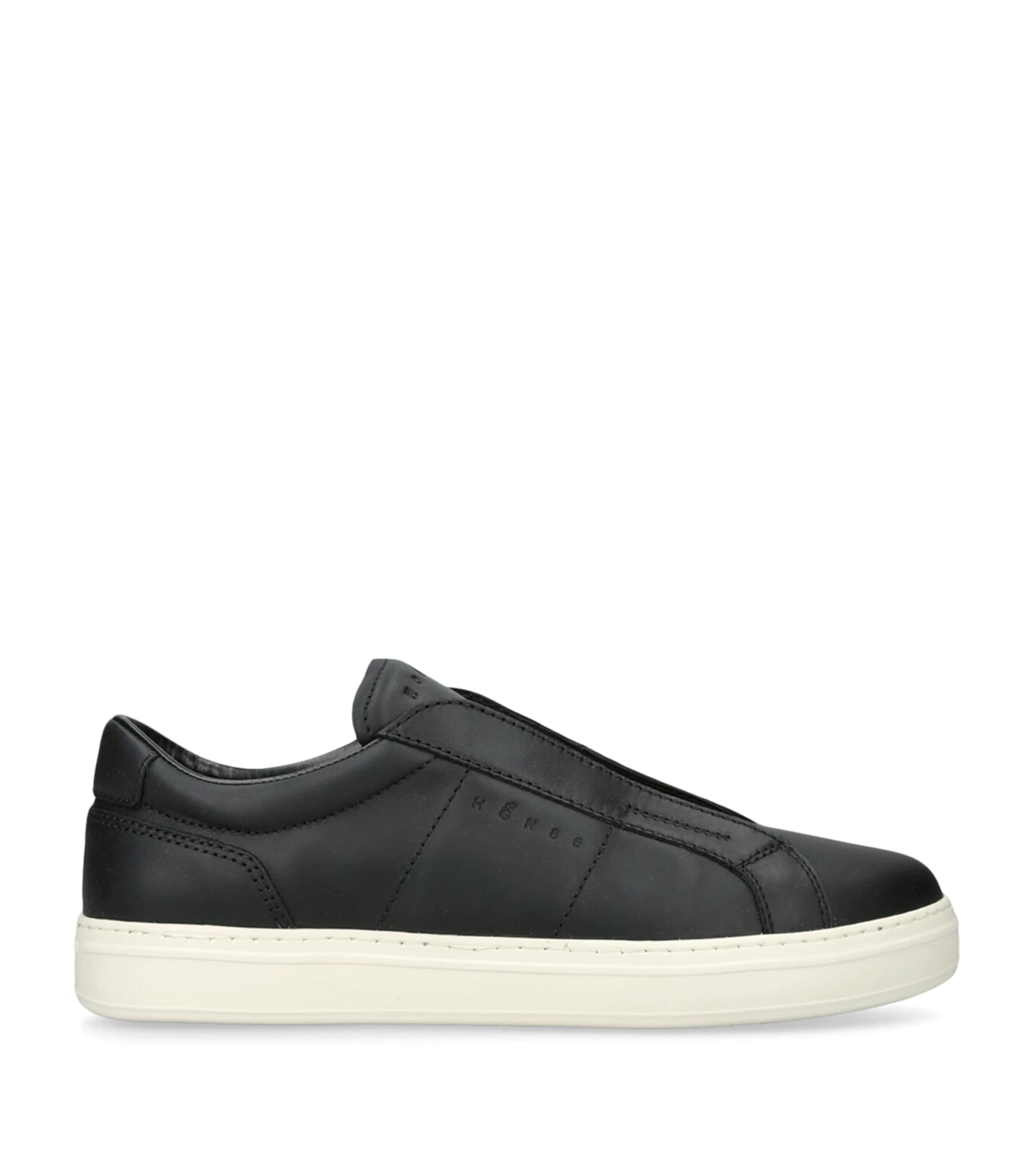 Leather H668 Slip-On Sneakers NAVY Image 1