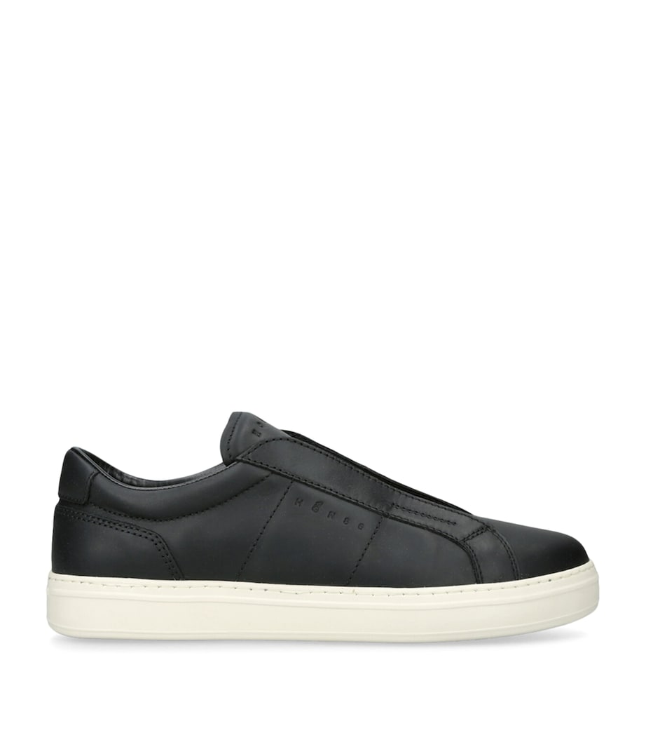 Leather H668 Slip-On Sneakers NAVY Image 1