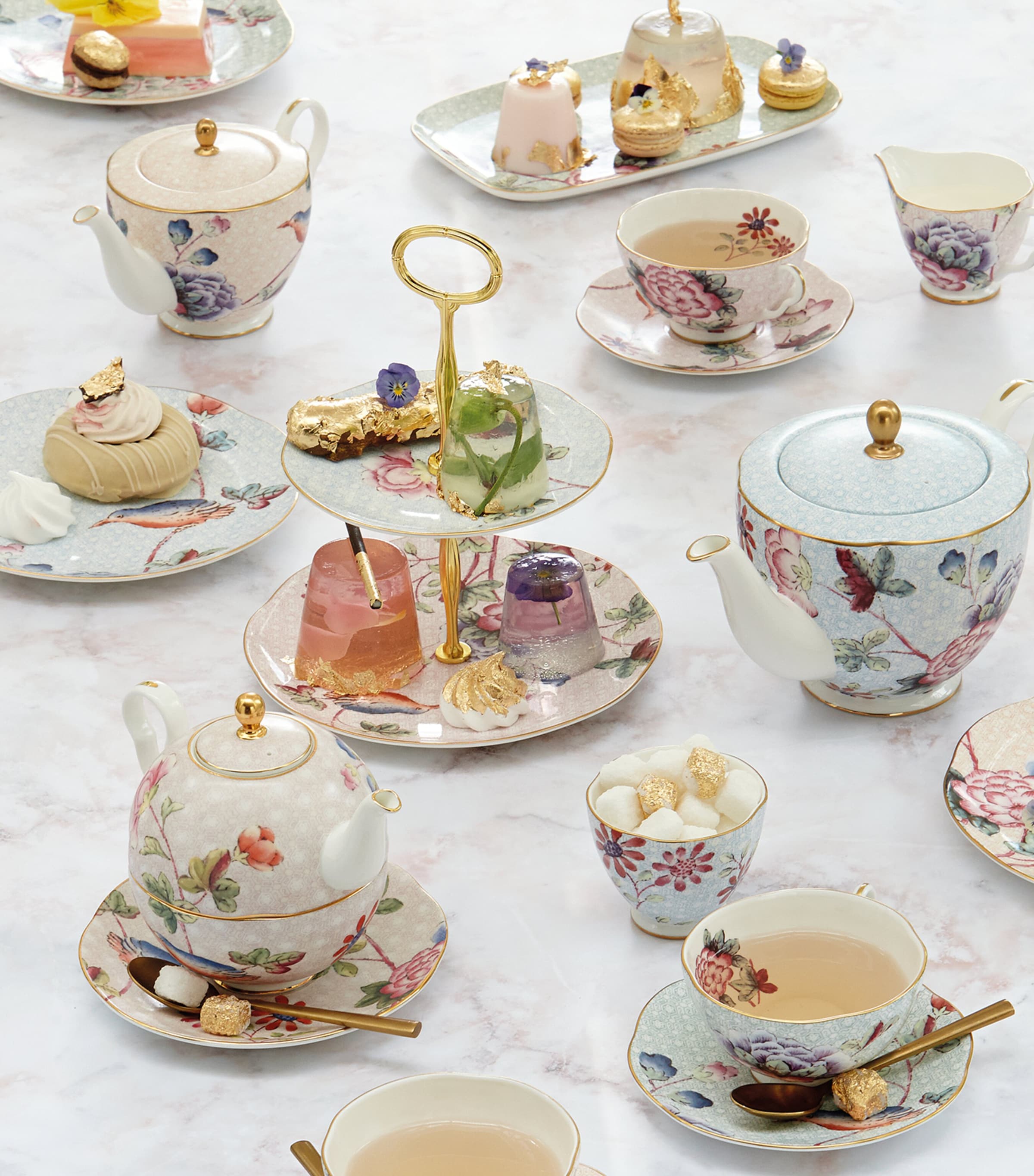 Bone China Cuckoo Tea For One Teapot Set MULTI Image 9