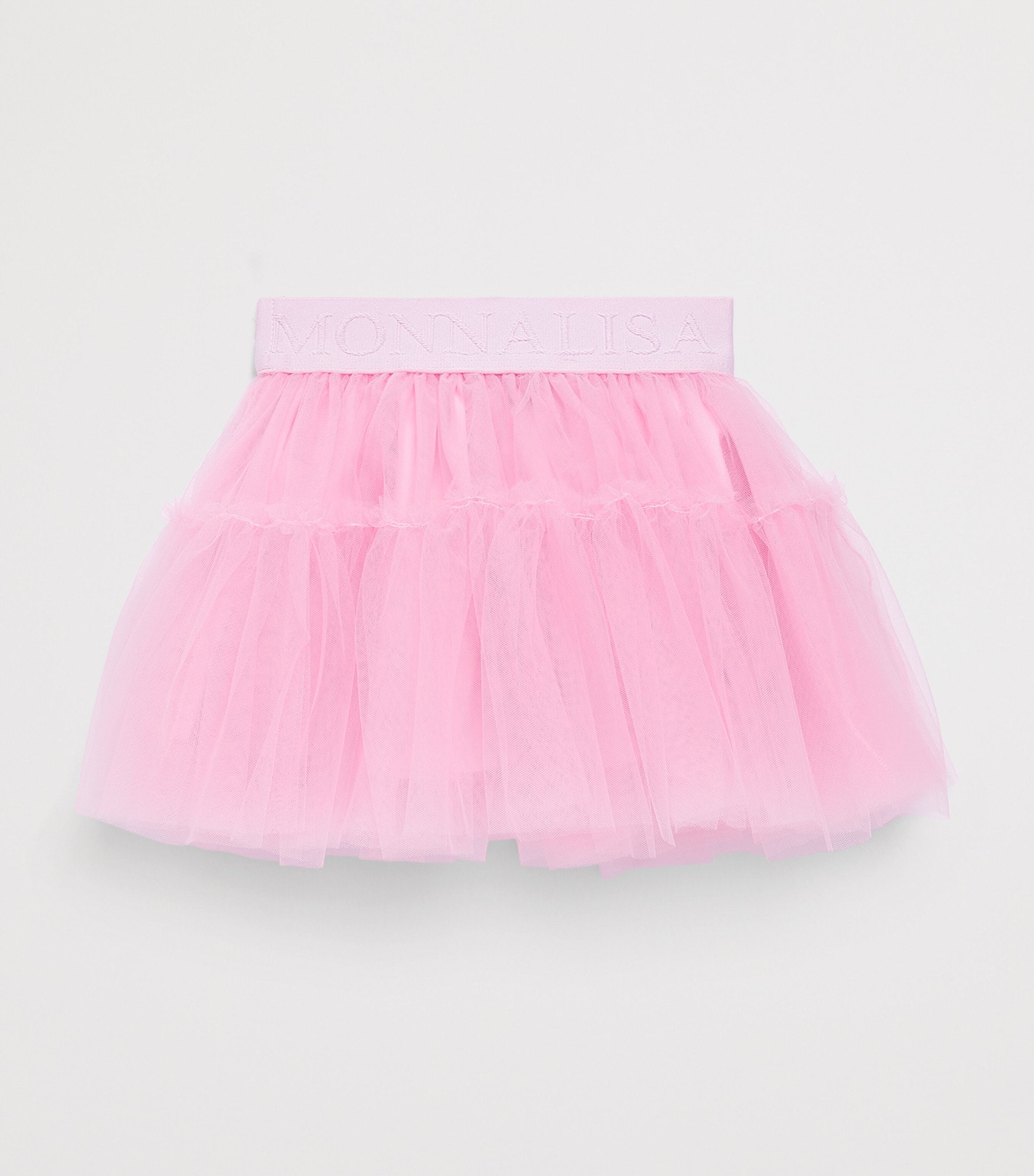 Monnalisa Tulle Mini Skirt (9-36 Months) Pink Fairytale Image 2