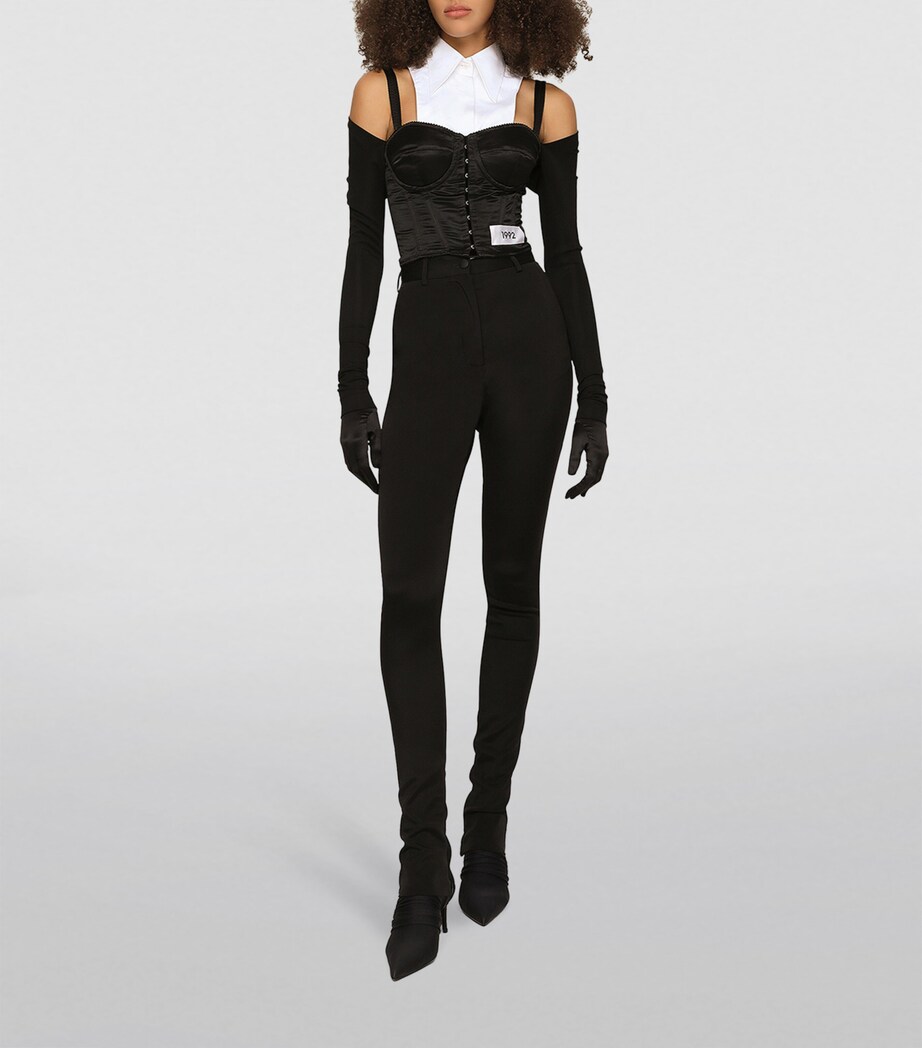 Dolce&Gabbana Womens KIM DOLCE & GABBANA Cady Trousers Black Image 3