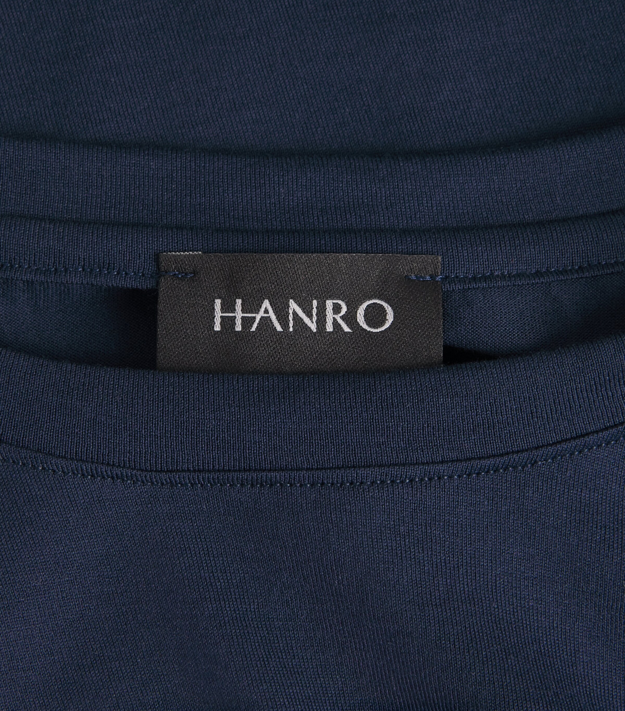 Hanro Mens Cotton Night & Day T-Shirt Deep Navy Image 6