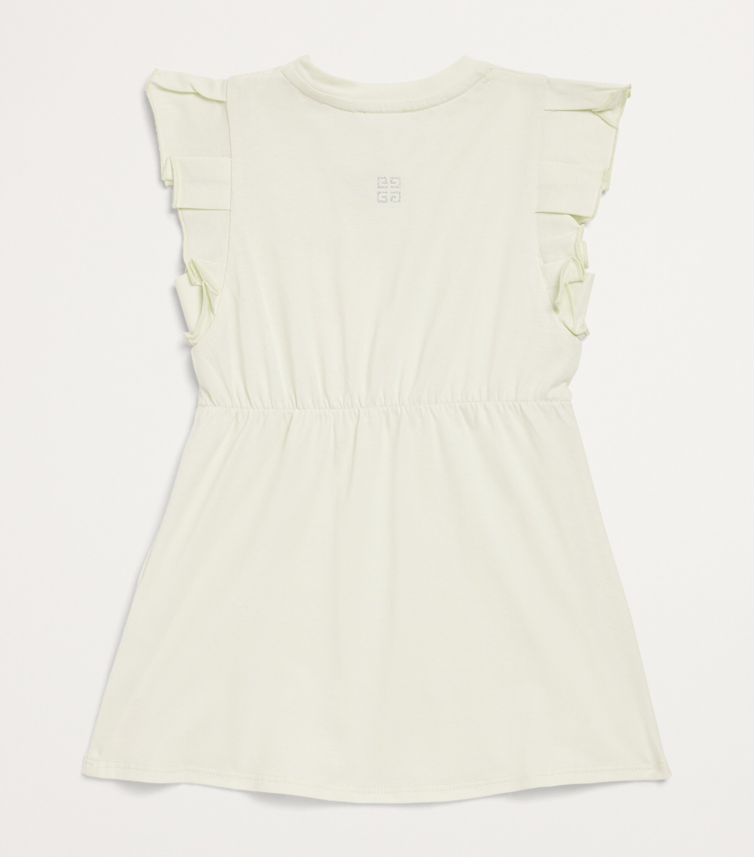 Givenchy Kids Cotton Logo Dress (6-18 Months) Canary Green Image 2