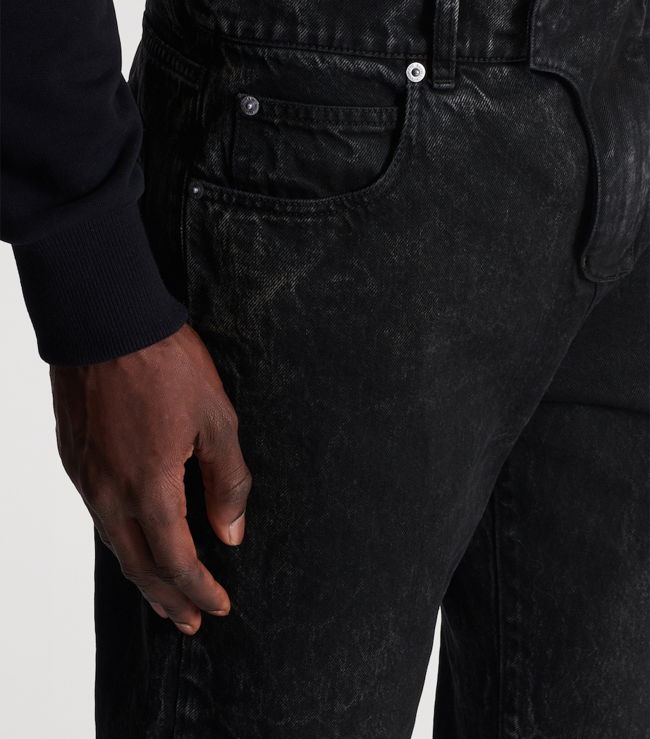 Straight-Fit Jeans 0PC NOIR DELAVE Image 7