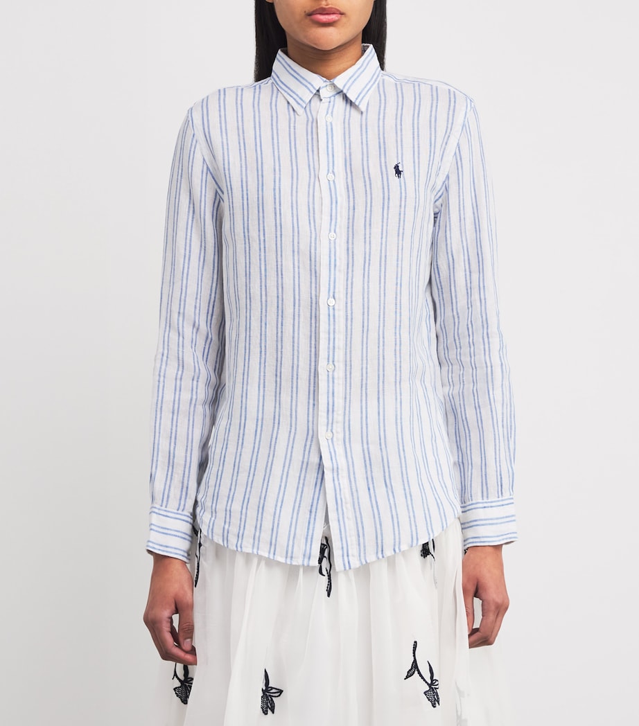 Linen Stripe Shirt MULTI Image 3