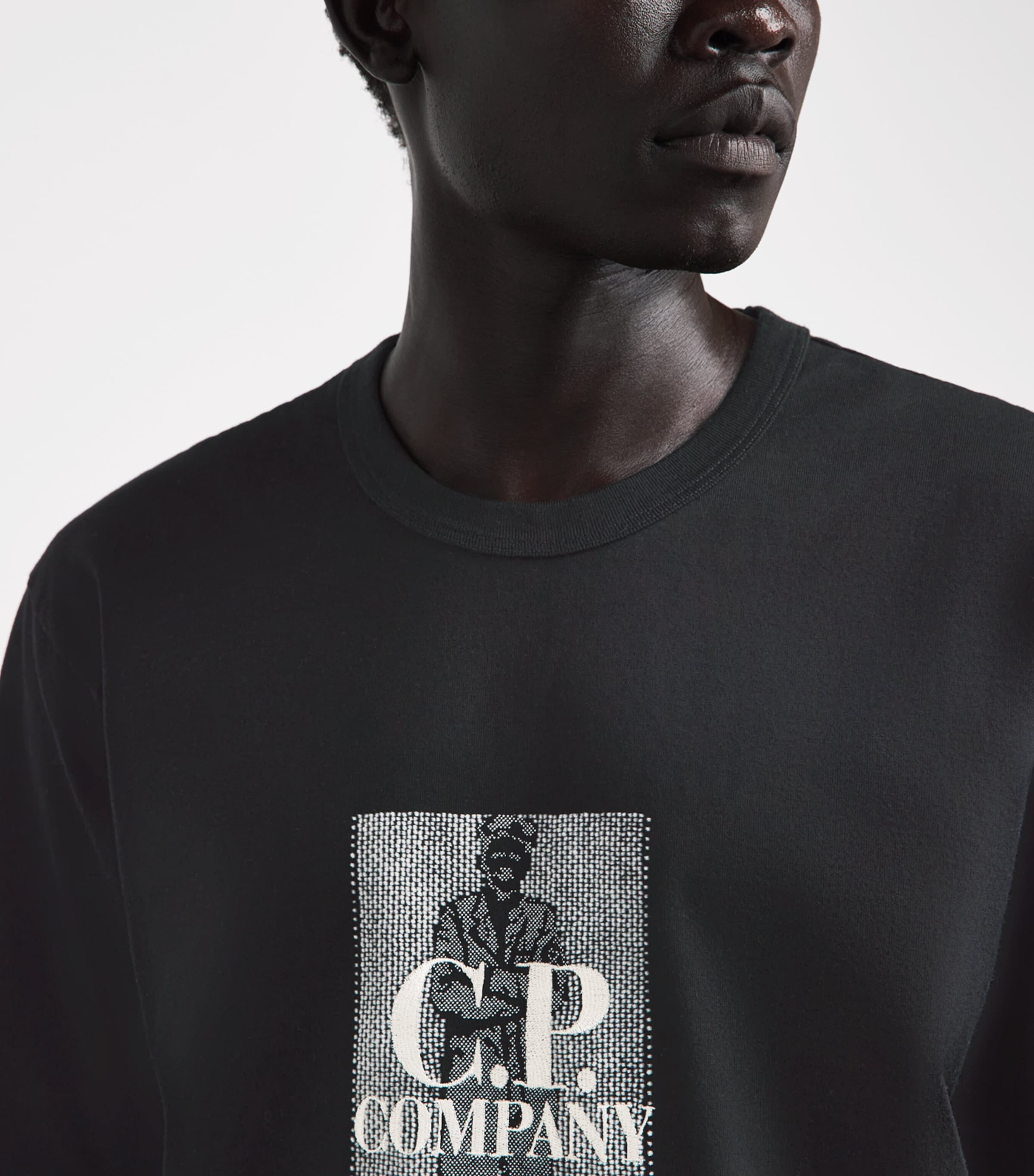C.P. Company Mens Cotton Embroidered Logo T-Shirt Image 3