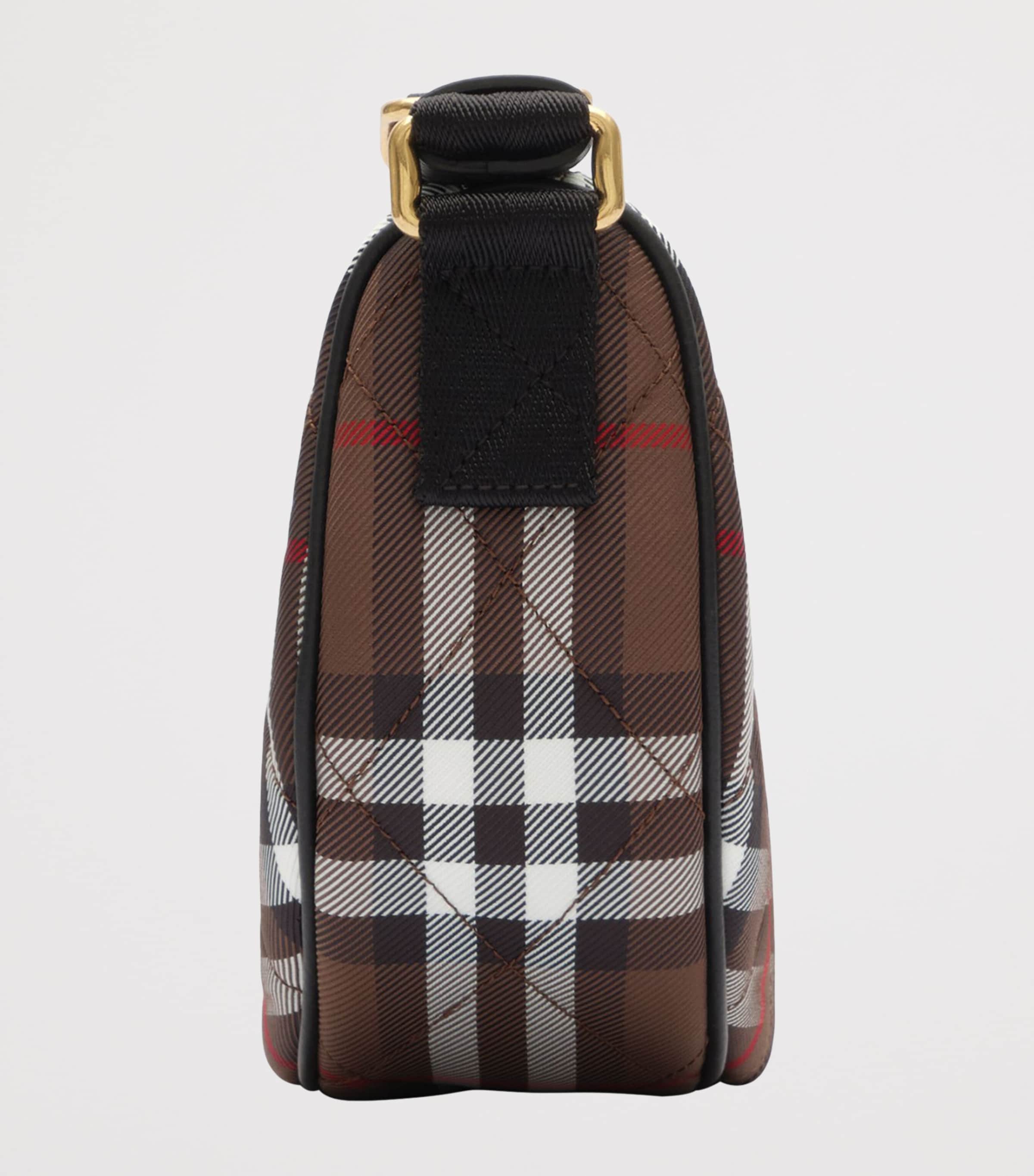 Burberry Horseshoe Cross-Body Bag Chocolate Brown Image 3