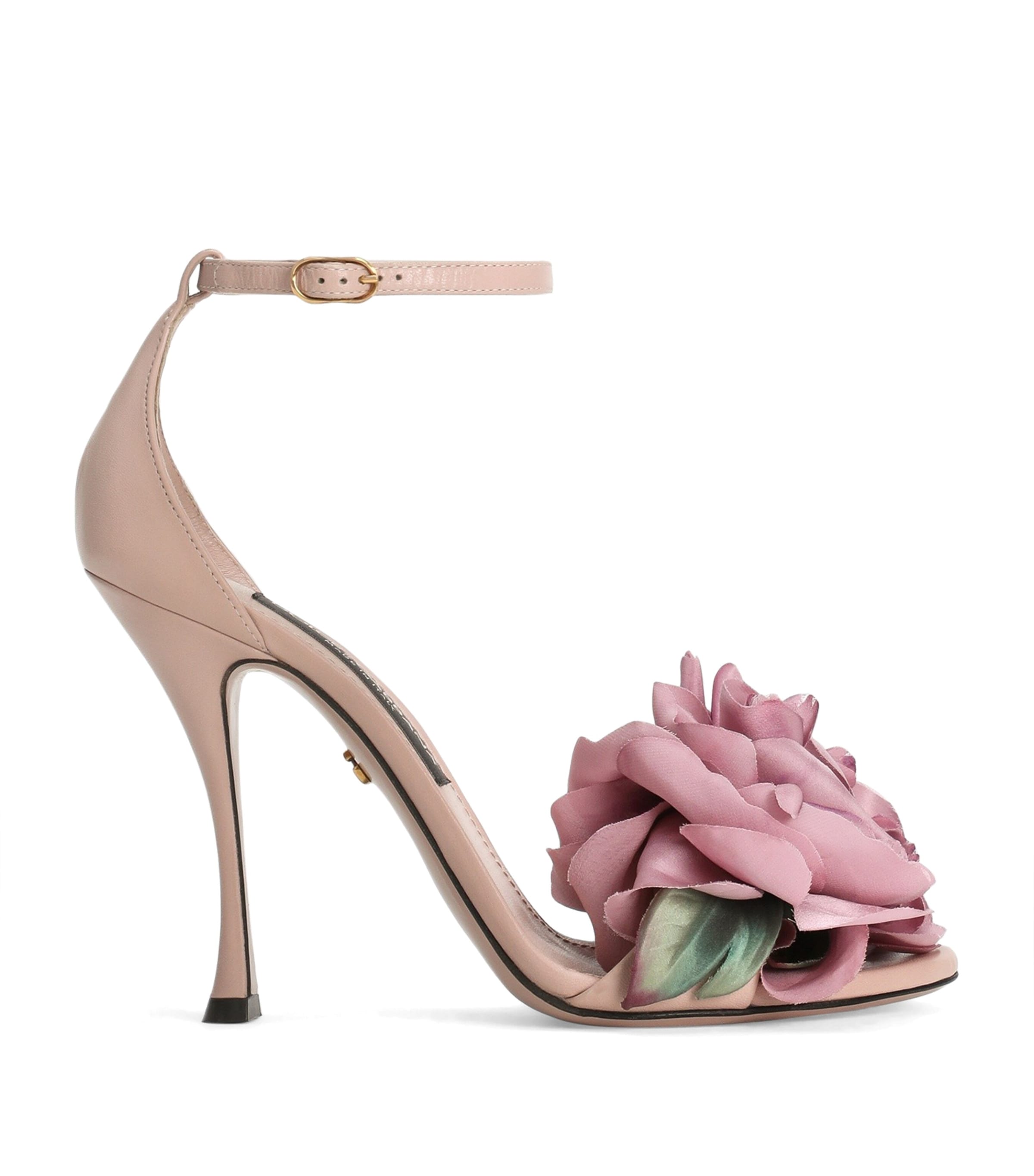 Dolce&Gabbana Leather Keira Sandals 105 Powd Image 1