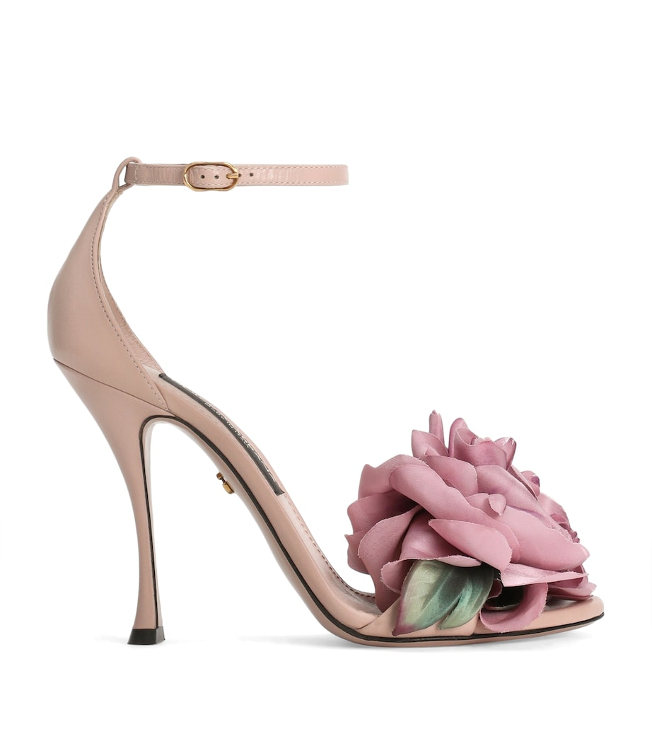 Dolce&Gabbana Leather Keira Sandals 105 Powd Image 1