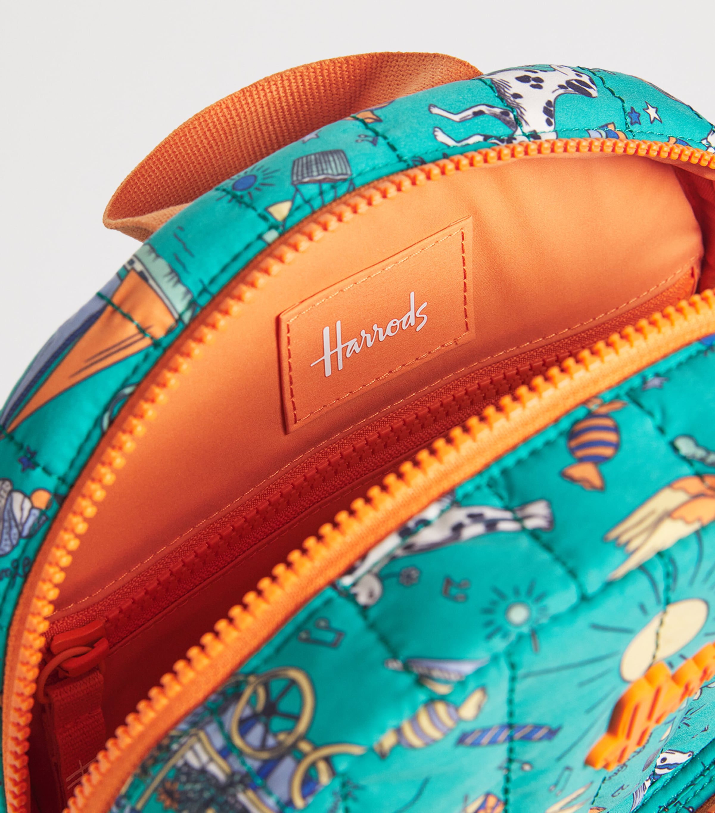 Harrods Green Quilted Sunday Afternoon Backpack | Harrods UK