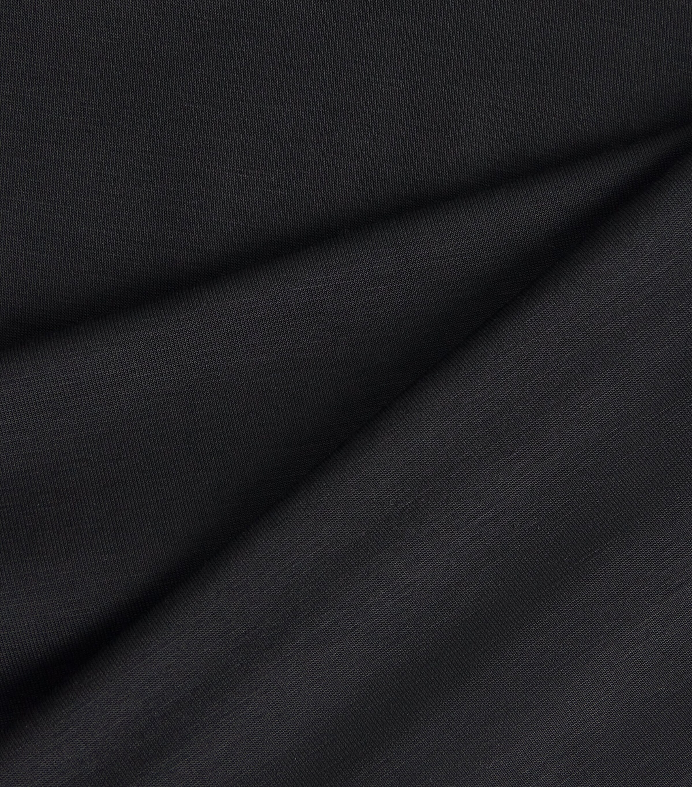 Sunspel Mens Stretch-Tencel T-Shirt Bkaa Black Image 5