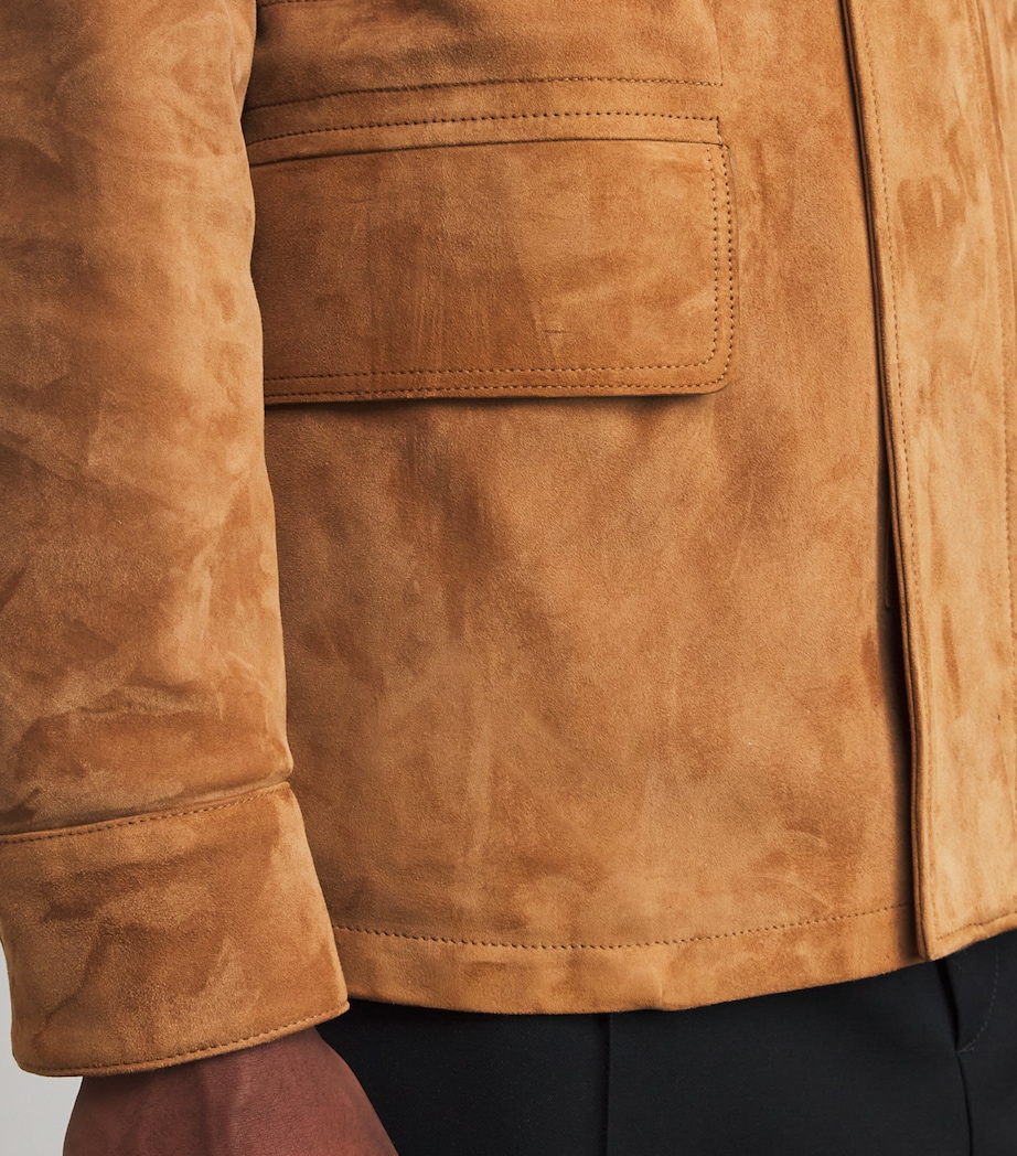 Suede Field Jacket 64A_CAMEL Image 6