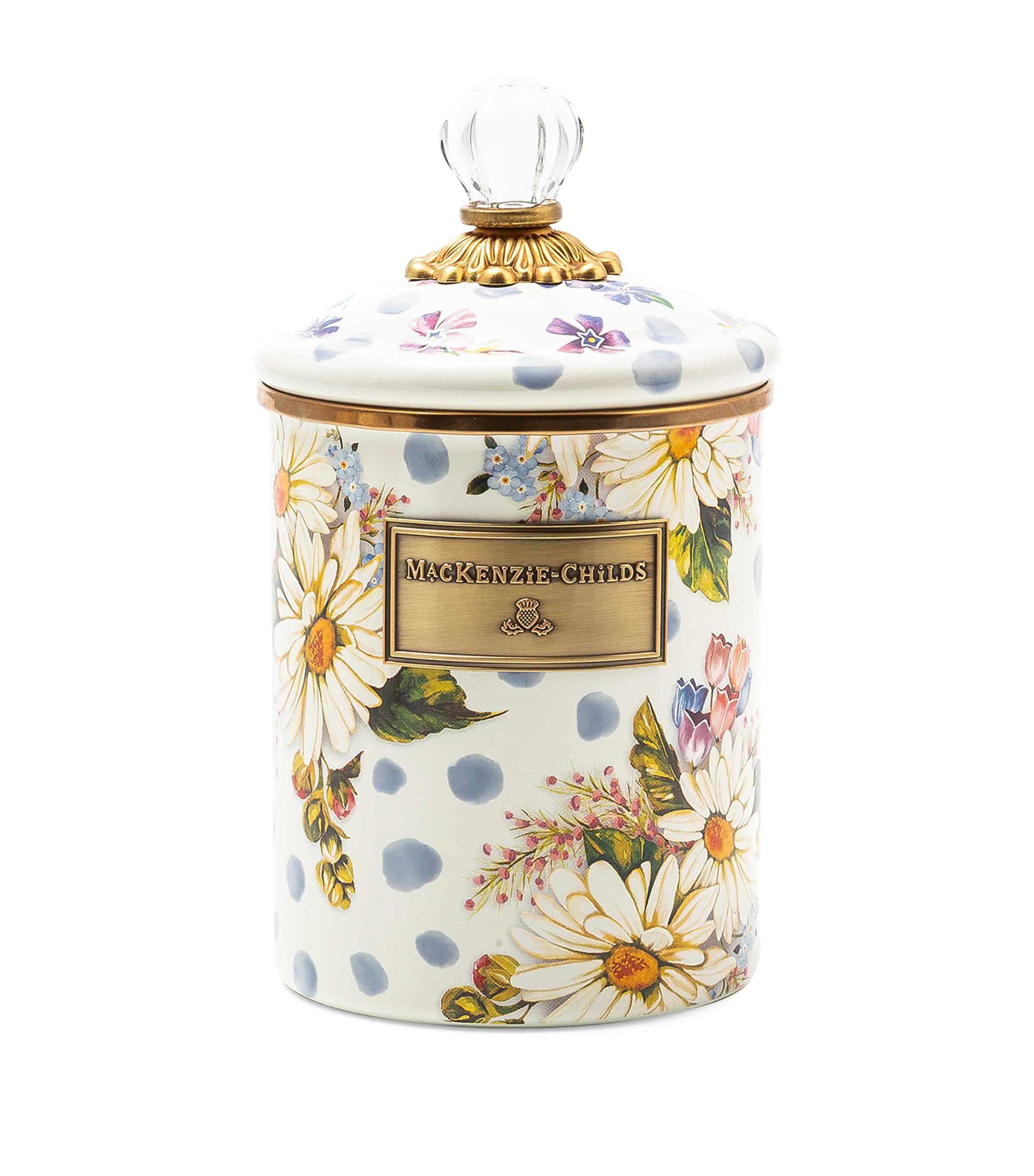 Mackenzie-childs Wildflowers Medium Canister In Multi