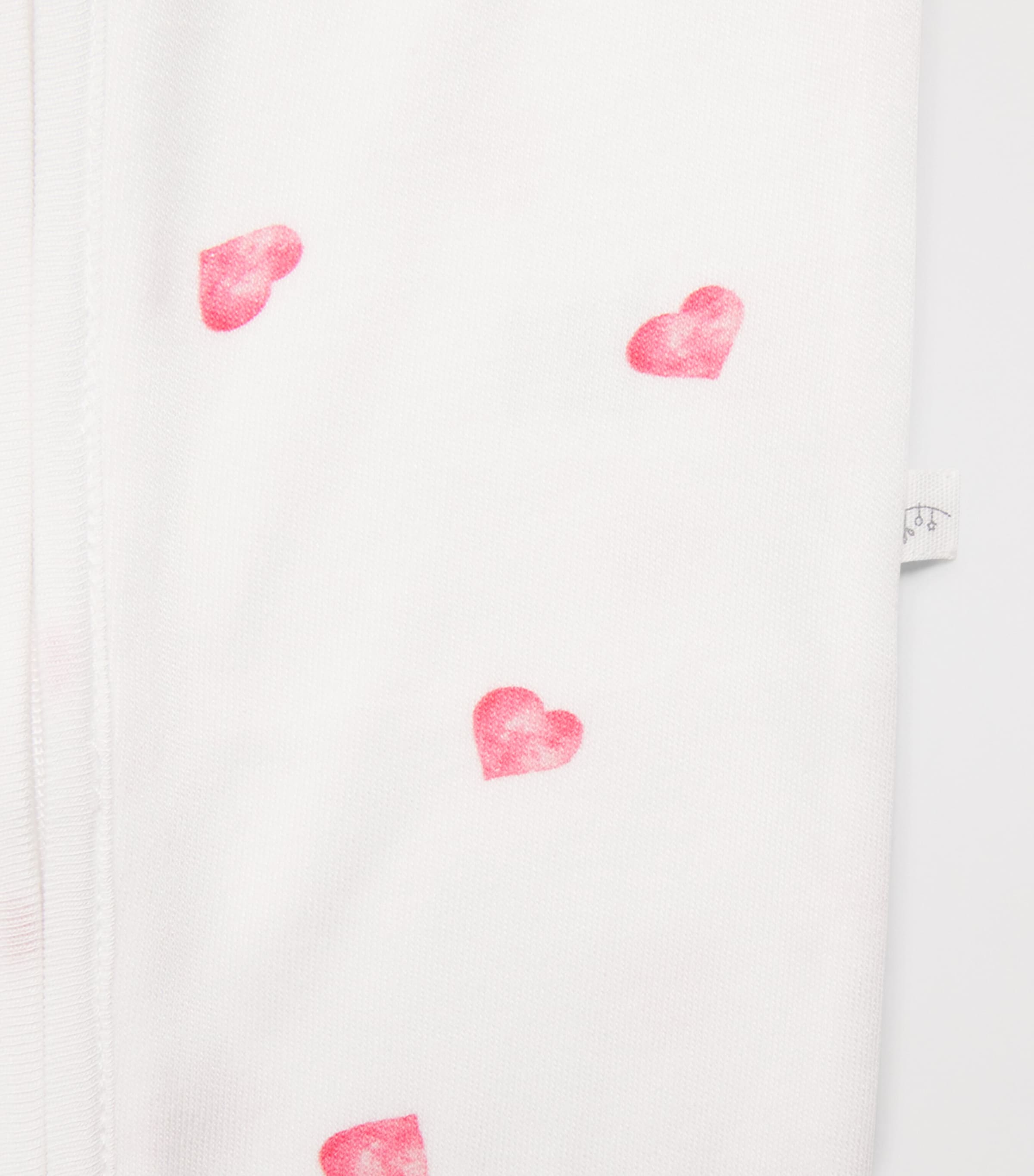 Rosa & Blue Bamboo-Organic Cotton Heart All-In-One (3-6 Months) Pink Heart Image 3