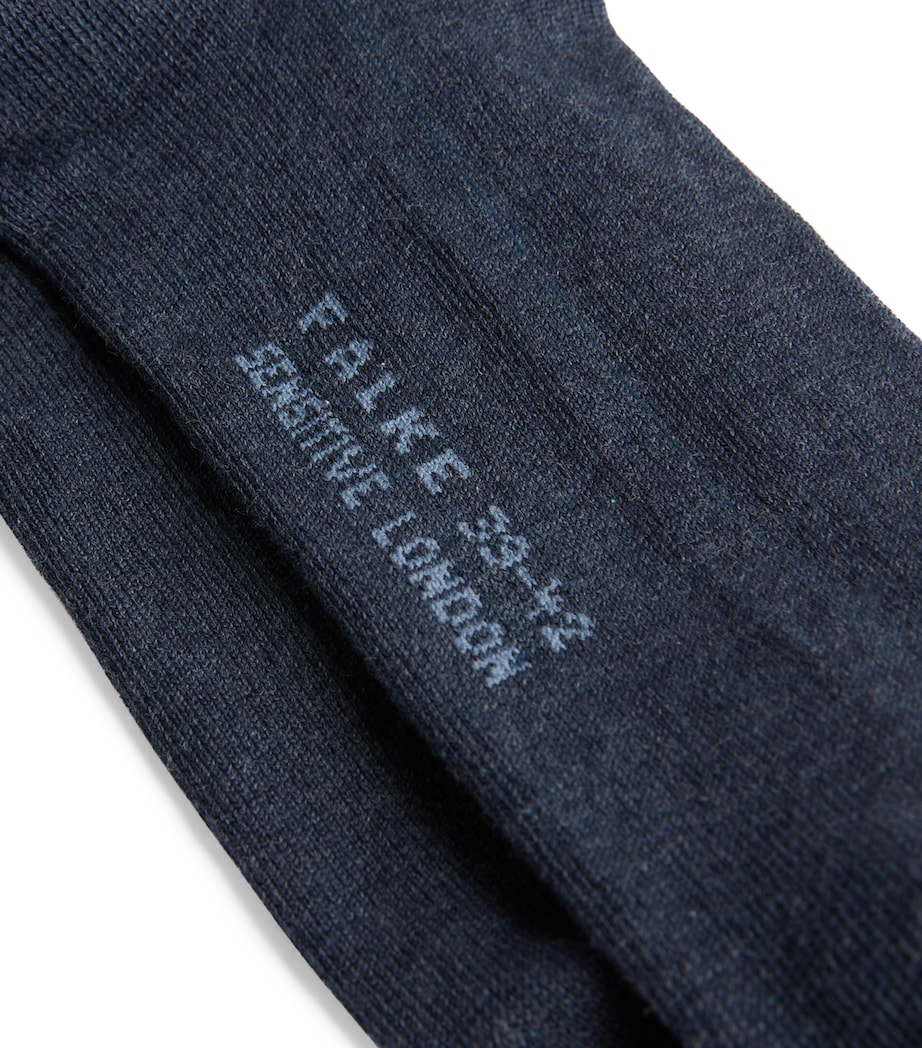 Sensitive London Socks NAVY MEL. Image 2