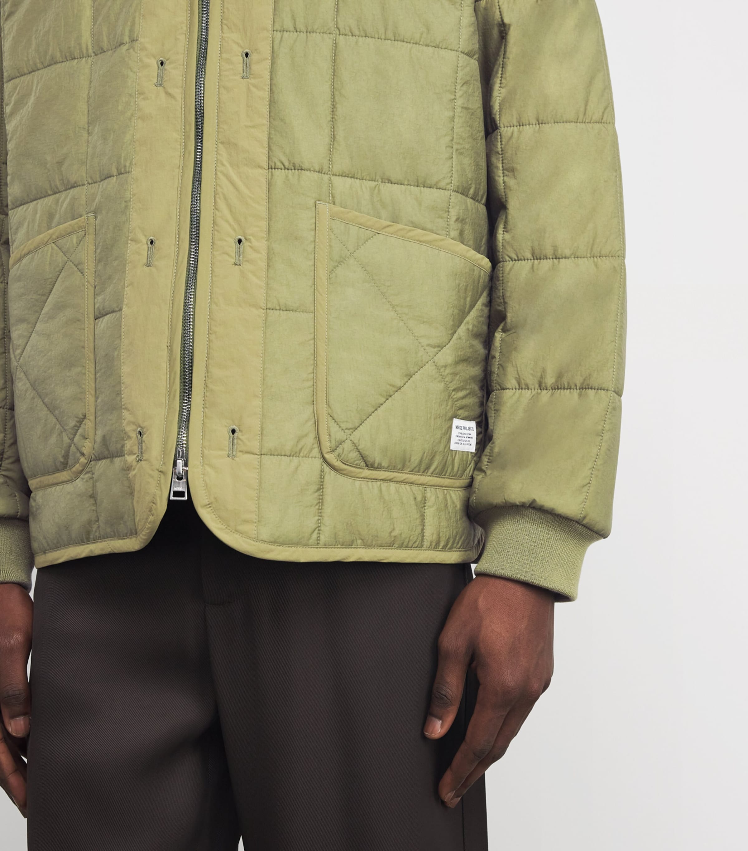 Military Liner Jacket MOSS GREEN Image 6