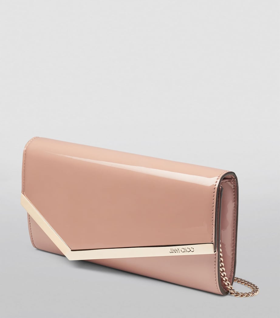 Leather Emmie Clutch Bag BALLET PINK/LIGHT GO Image 6