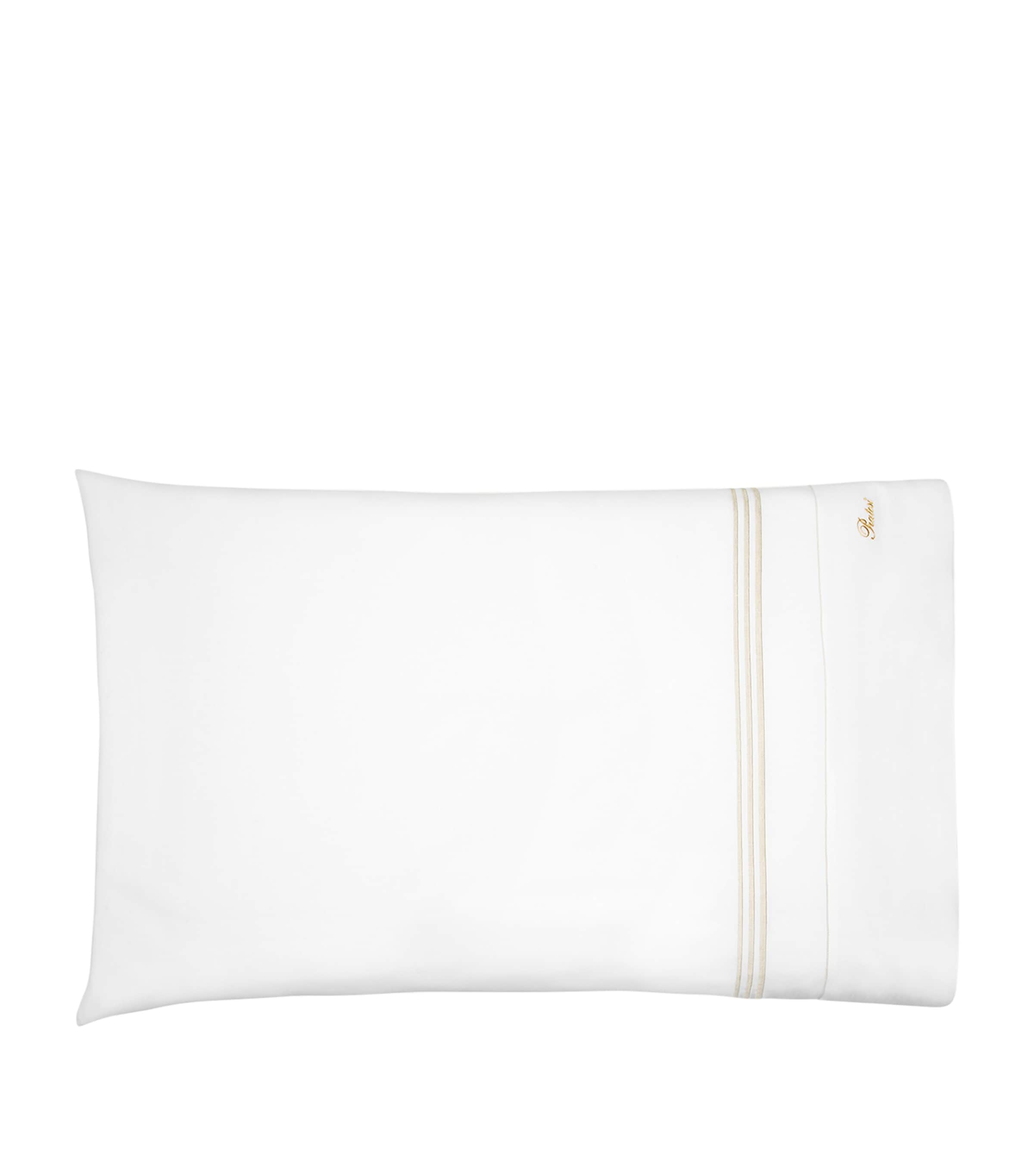 Pratesi Tre Righe King Pillowcase In Green