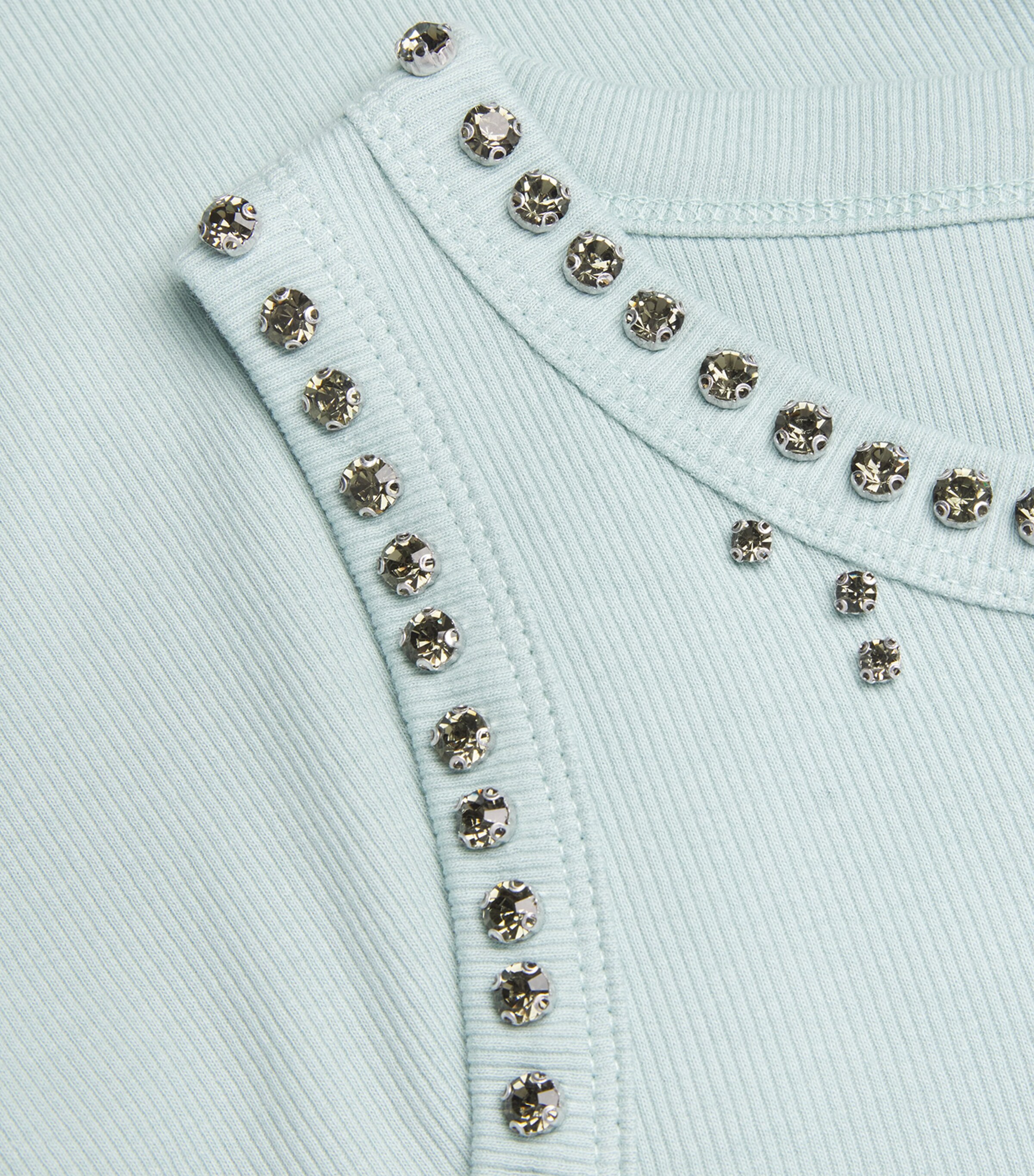 Cotton Crystal Tank Top MINT Image 5