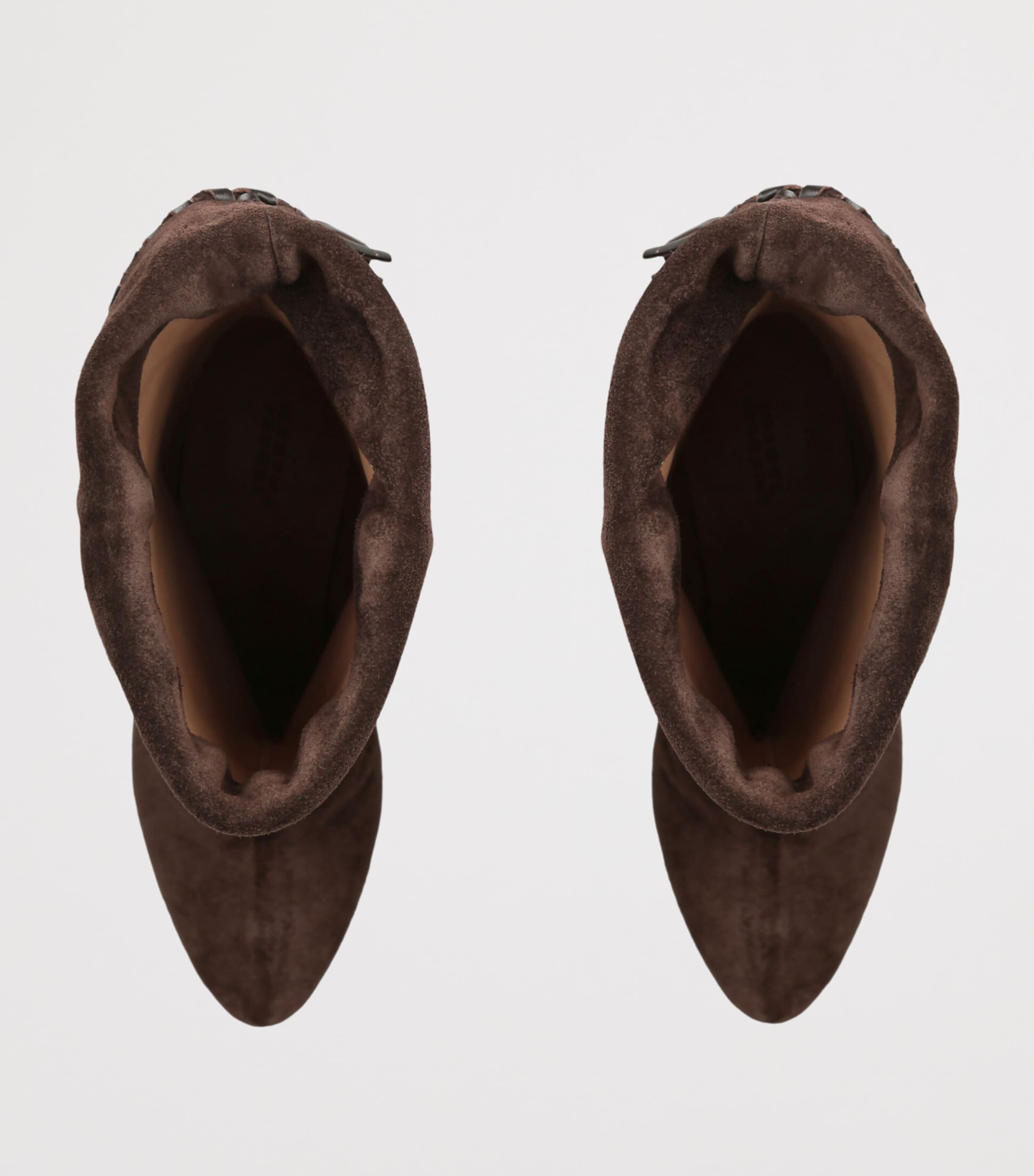 Isabel Marant Suede Dalby Heeled Boots 55 Brown Image 3