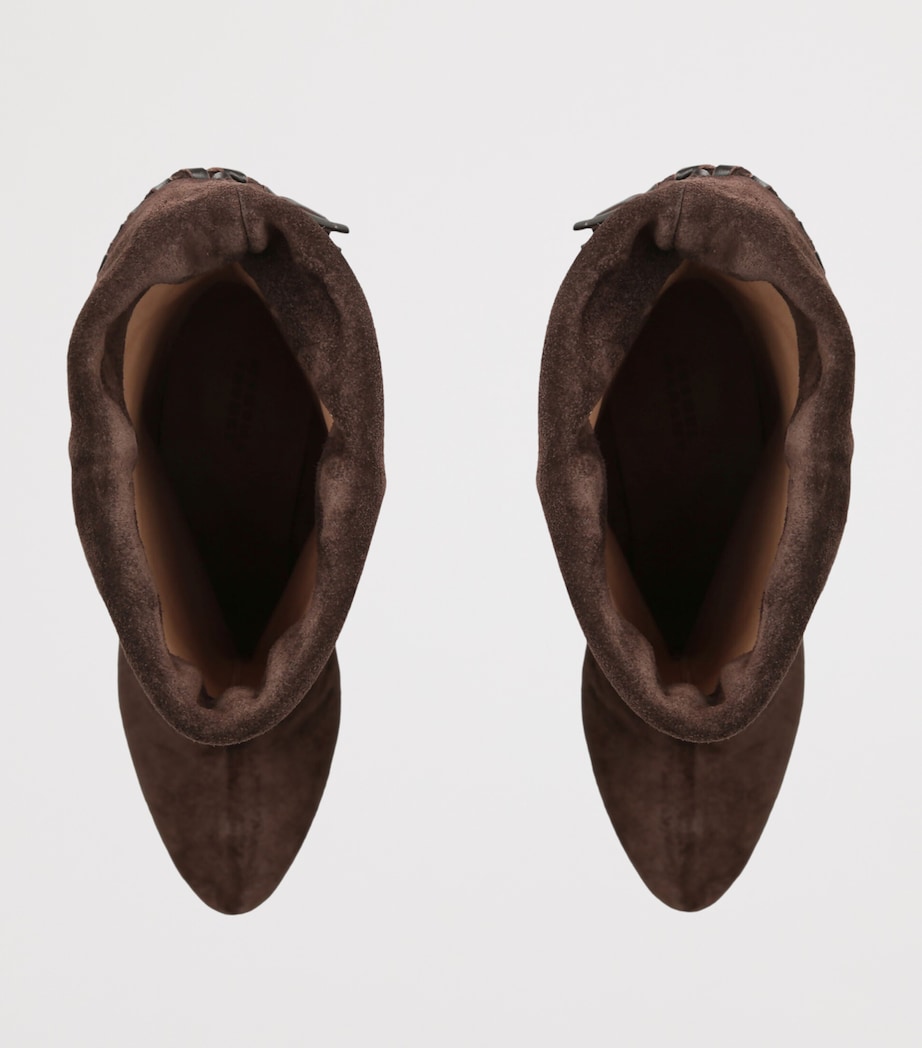 Isabel Marant Suede Dalby Heeled Boots 55 Brown Image 3