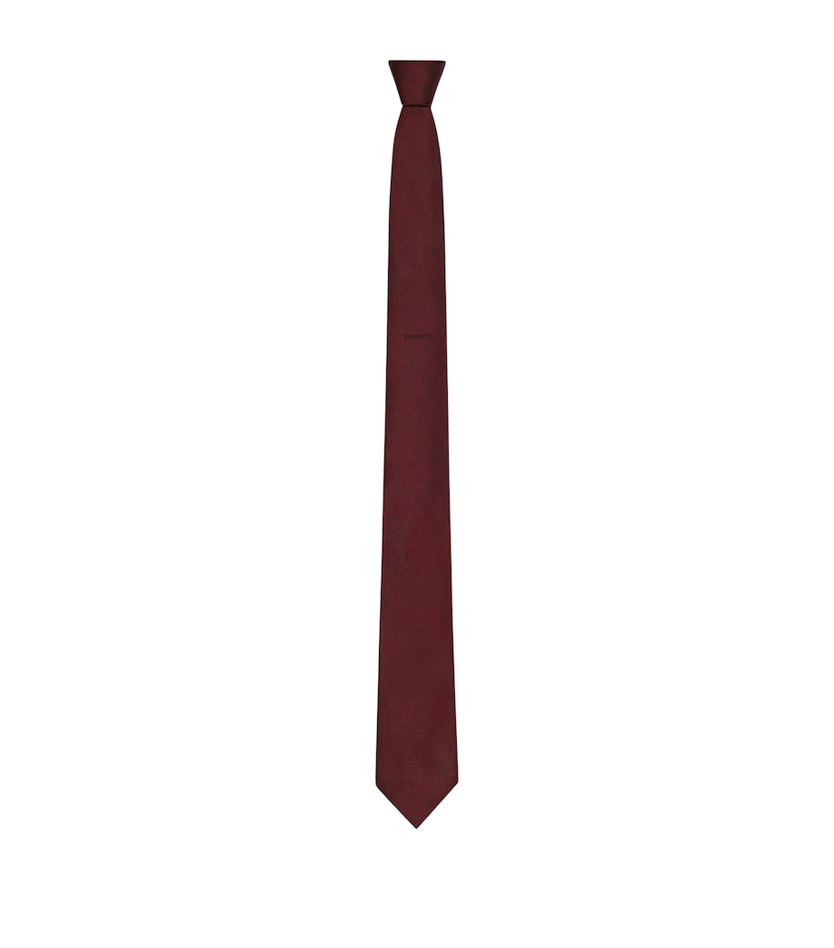 Silk Tie BURGUNDY Image 1