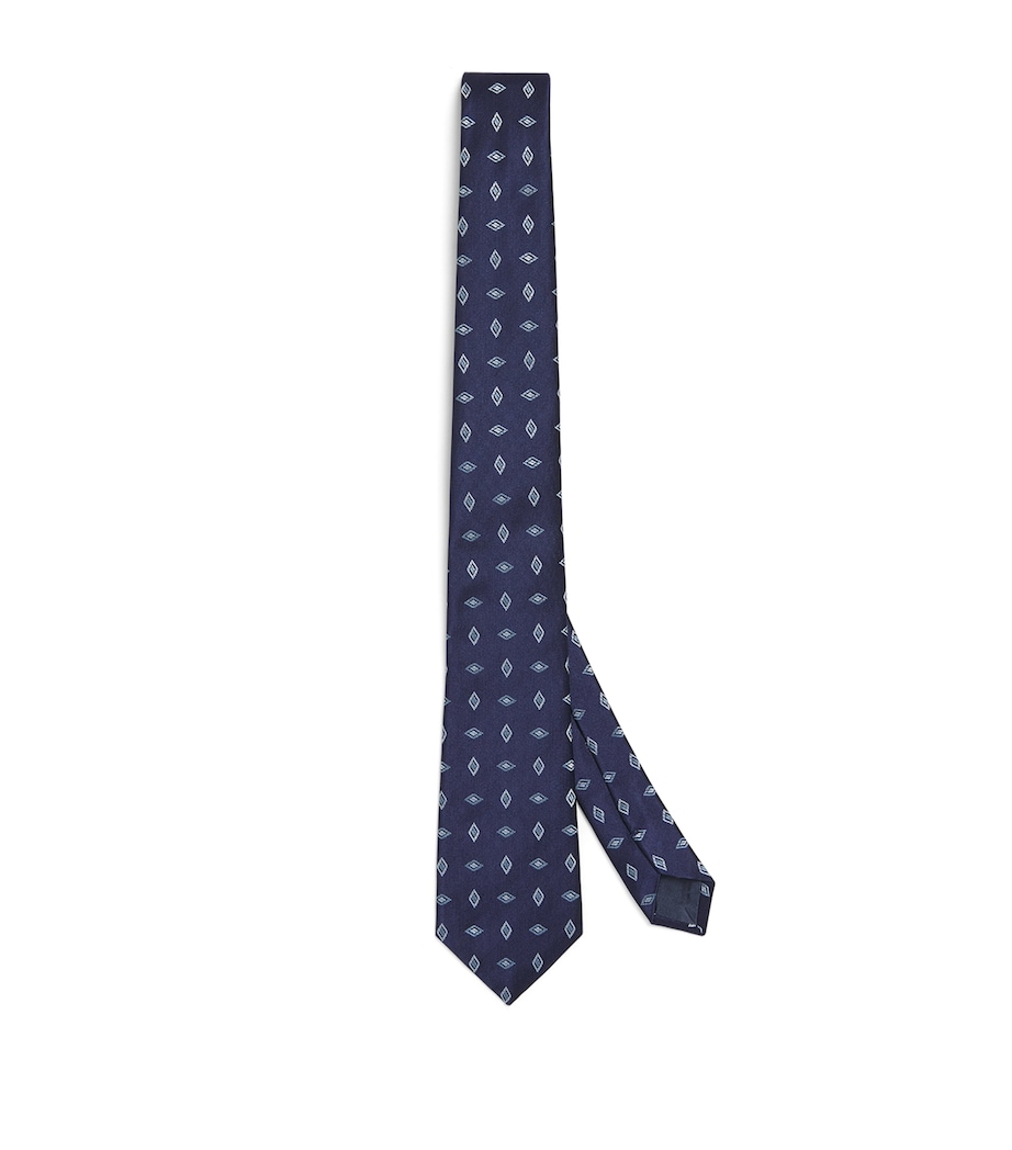 Silk Geometric Jacquard Tie FB160 Image 1