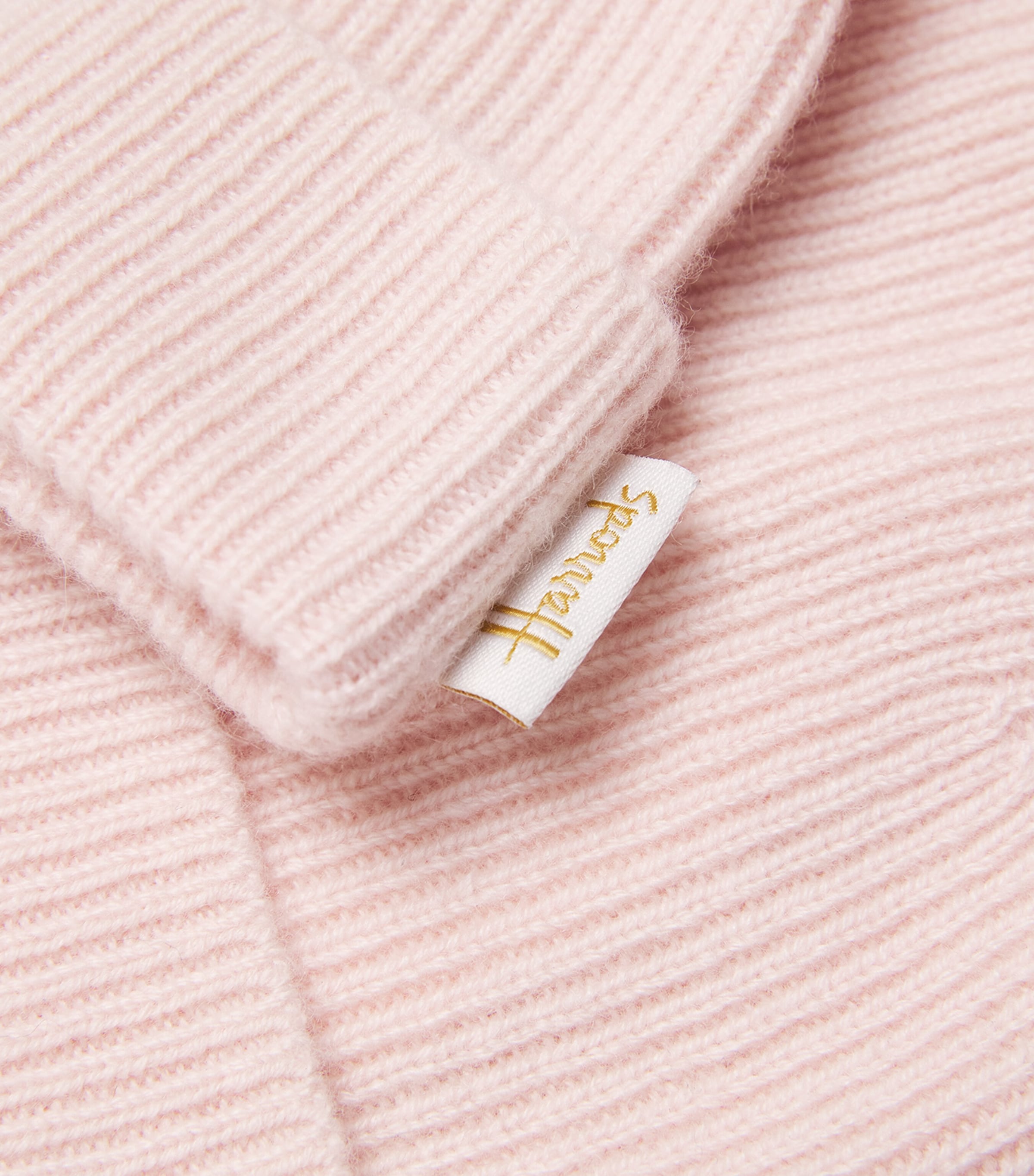 Cashmere Pom-Pom Hat PINK Image 3