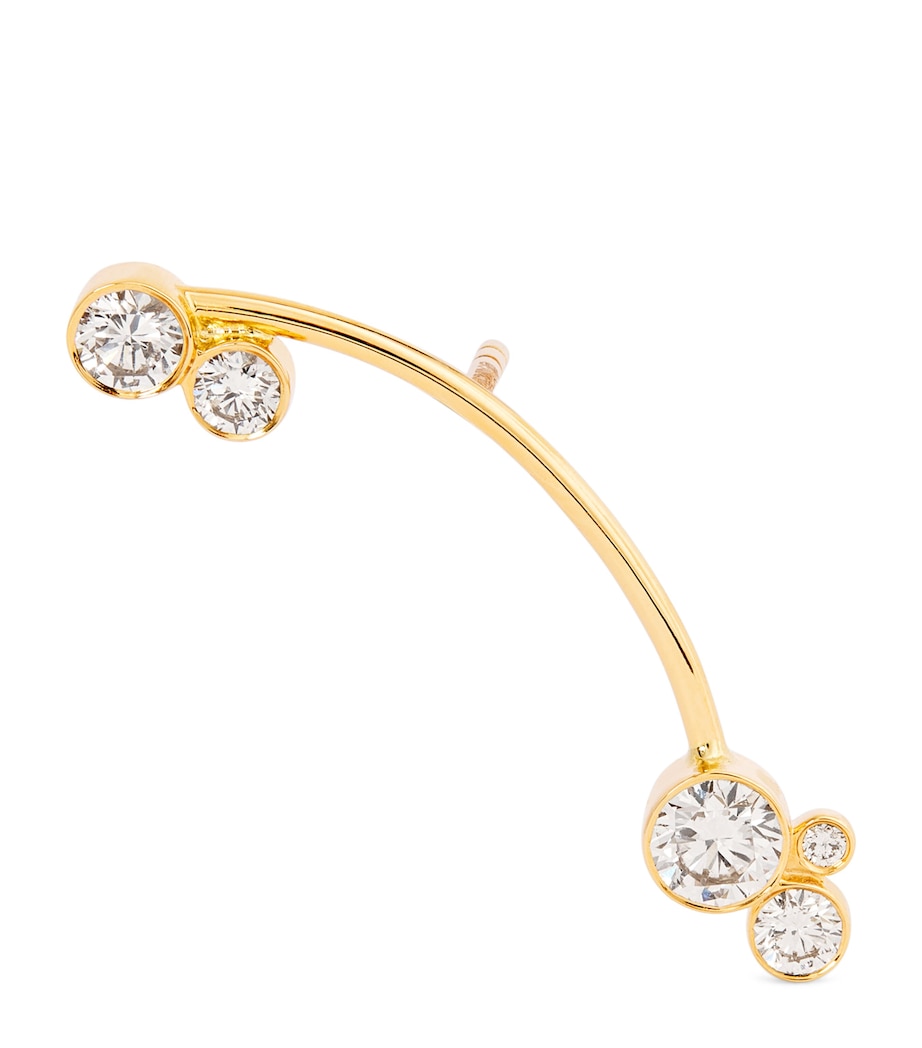 Yellow Gold and Diamond Stellari Diamant Single Left Earring YELLOW GOLD Image 1