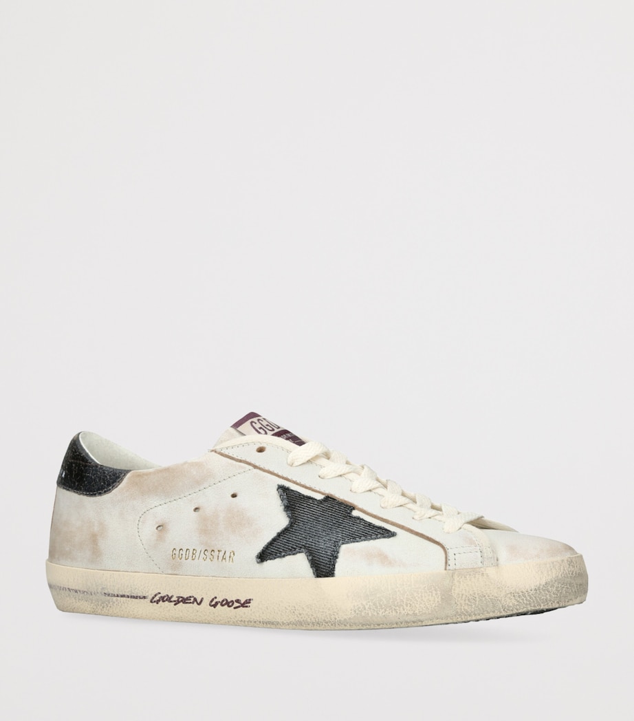 Leather Super-Star Sneakers WHITE/BLK Image 3