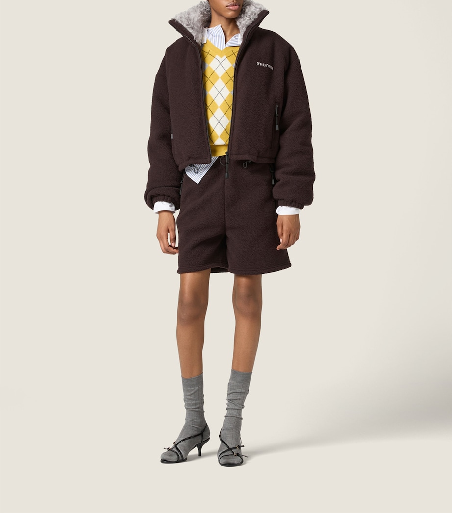 Fleece Cropped Jacket F0192 Image 2