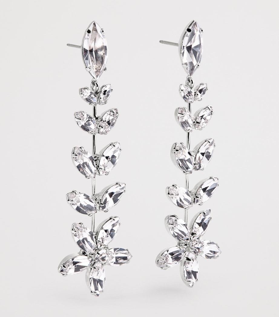 Rhodium-Plated Crystal Vianca Earrings CRYSTAL Image 3
