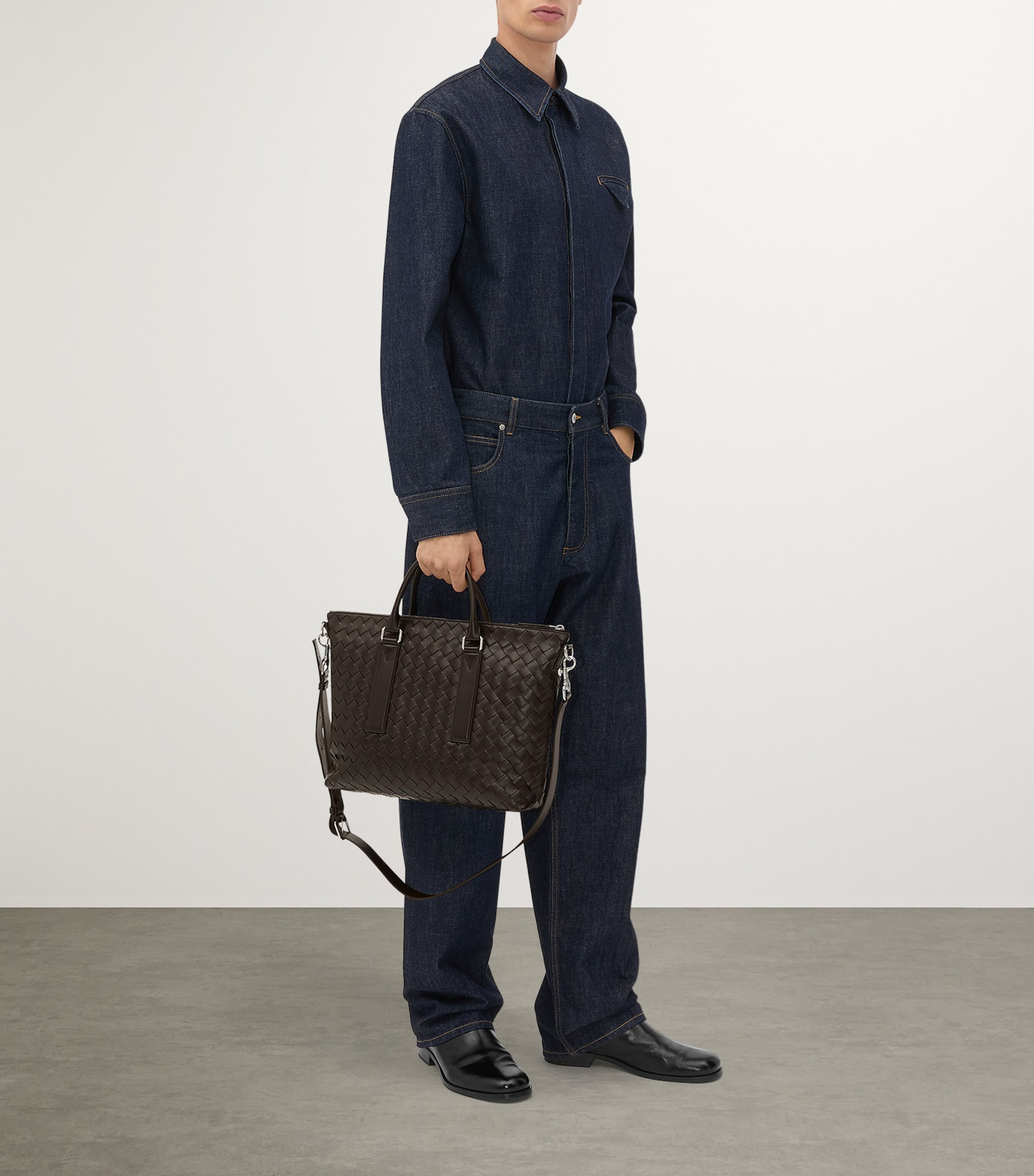 Leather Intrecciato Briefcase 2145 Image 2