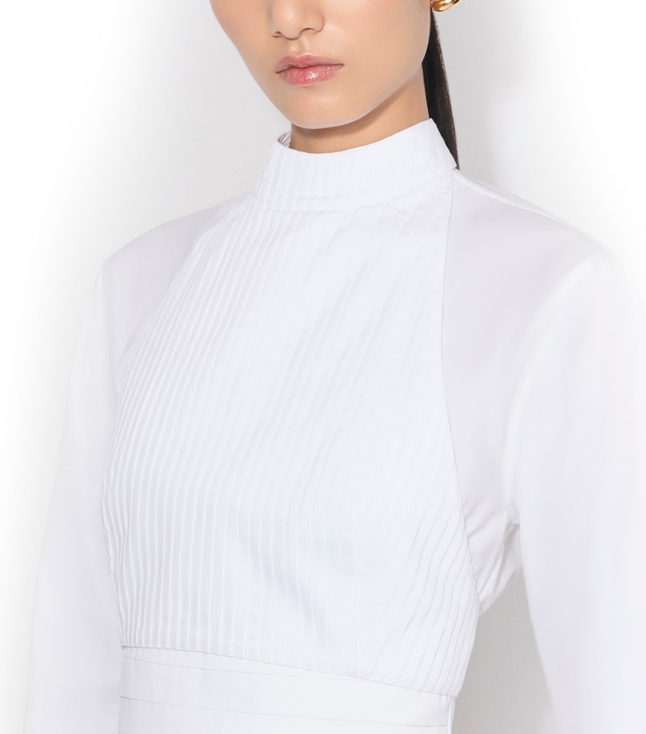 Cotton Plastron Top BLANC Image 4