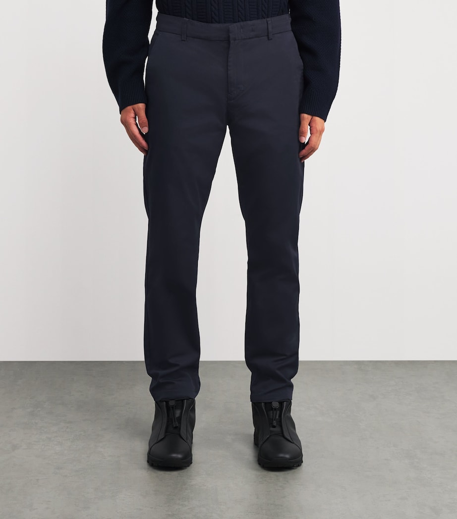 Stretch-Cotton Riley Chinos 464 NAVY Image 3