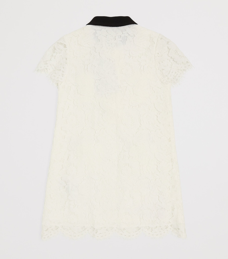 Lace Contrast-Collar Dress (3-12 Years) WHITE Image 2