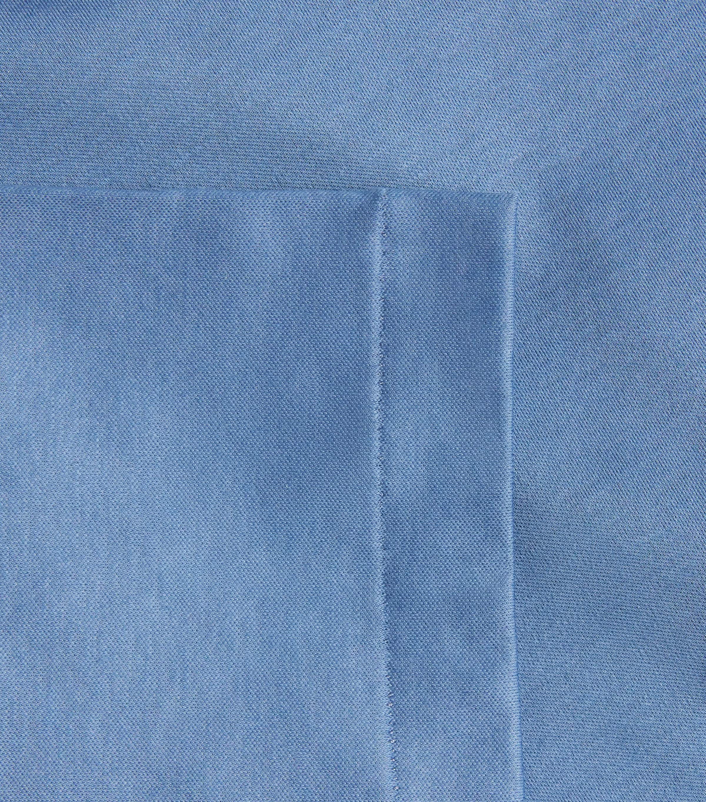 Zimmerli Mens 286 Sea Island T-Shirt Blue Horizon Image 6