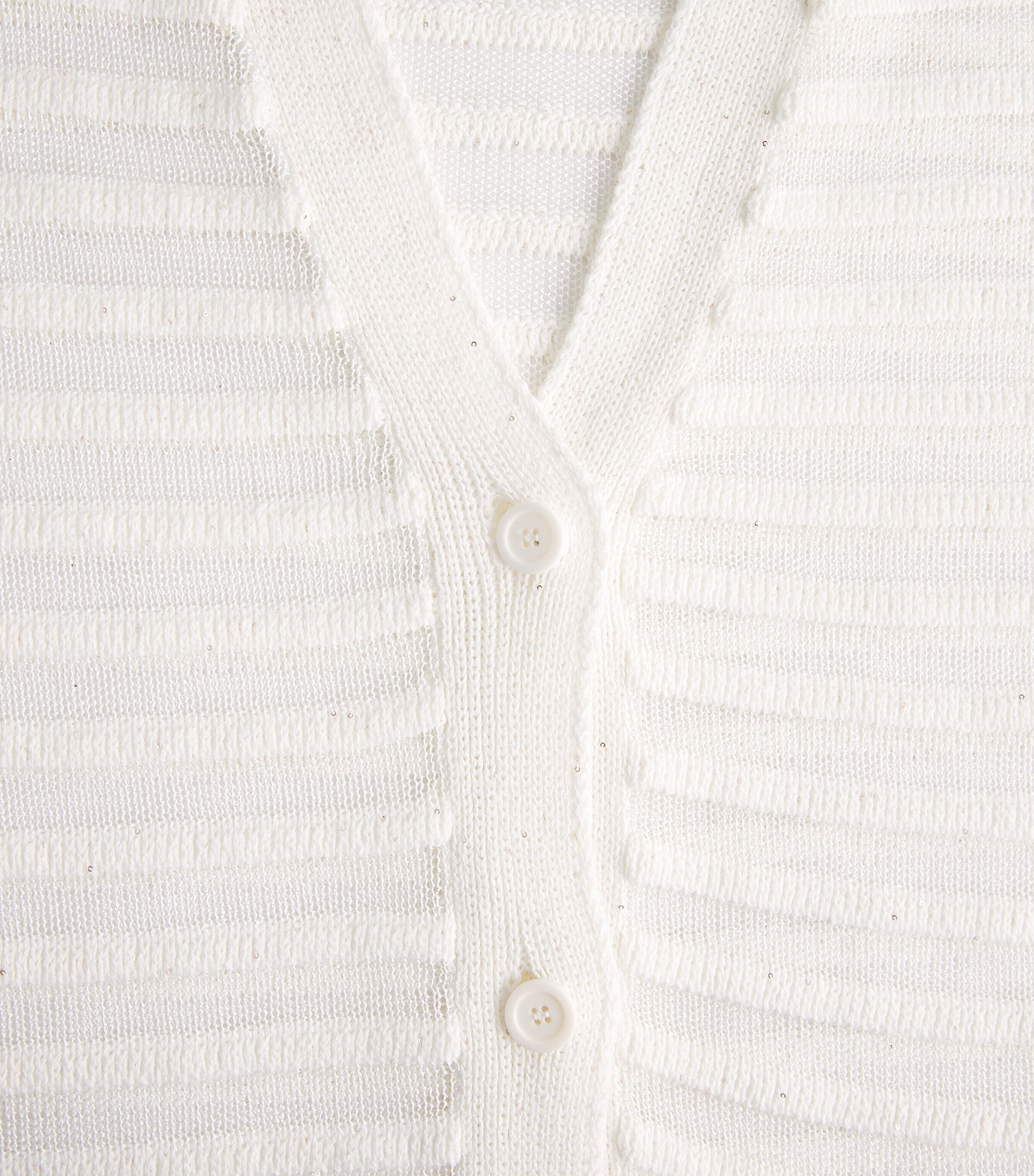 Fabiana Filippi Womens Cotton-Blend Cardigan Bianco Image 6