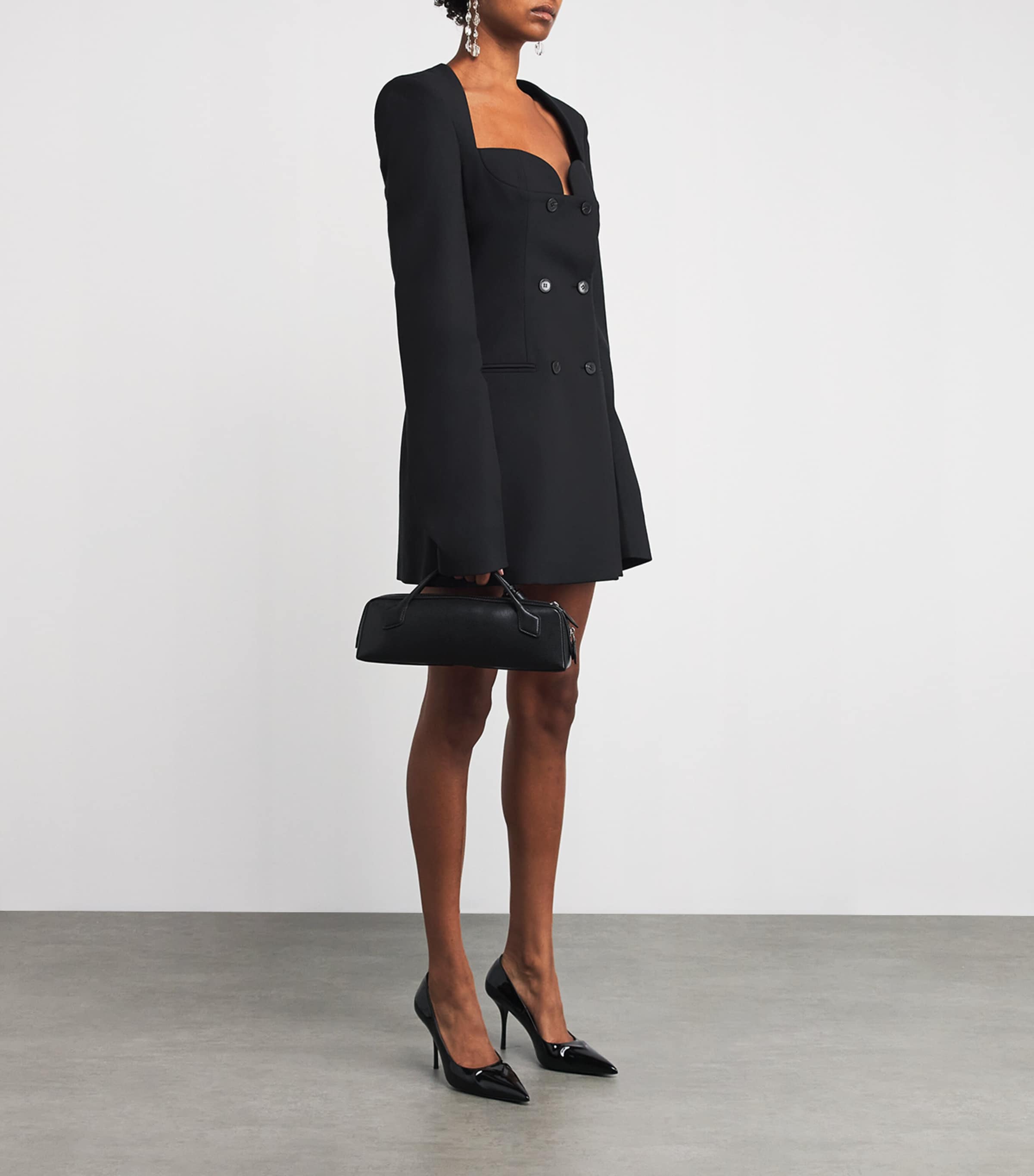 Tailored Mini Jacket Dress BLACK Image 2