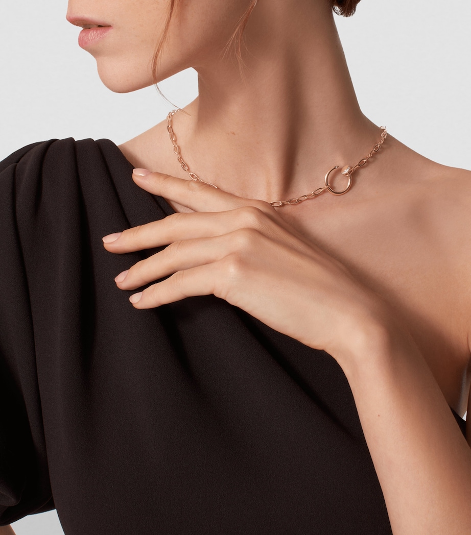 Rose Gold and Diamond Juste un Clou Necklace (51cm) ROSE GOLD Image 3