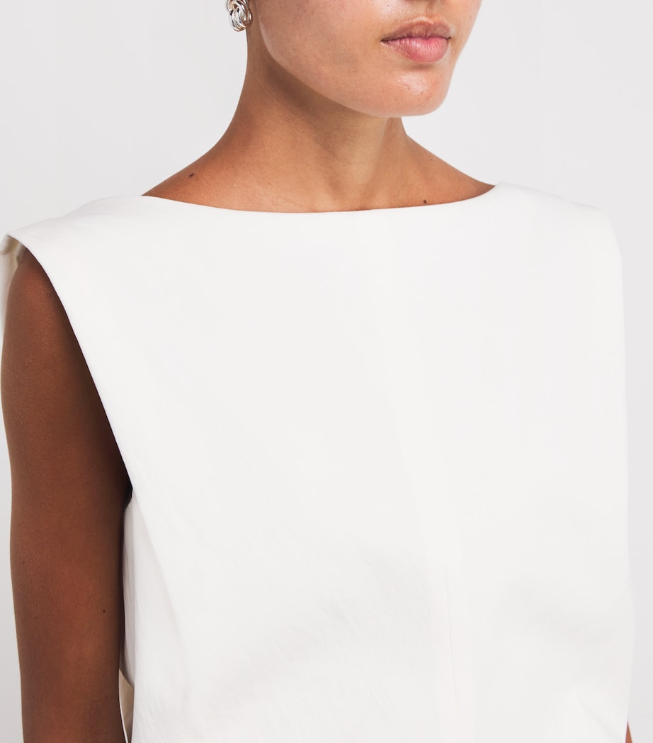 Cotton Toma Mini Dress 168 CHALK Image 6