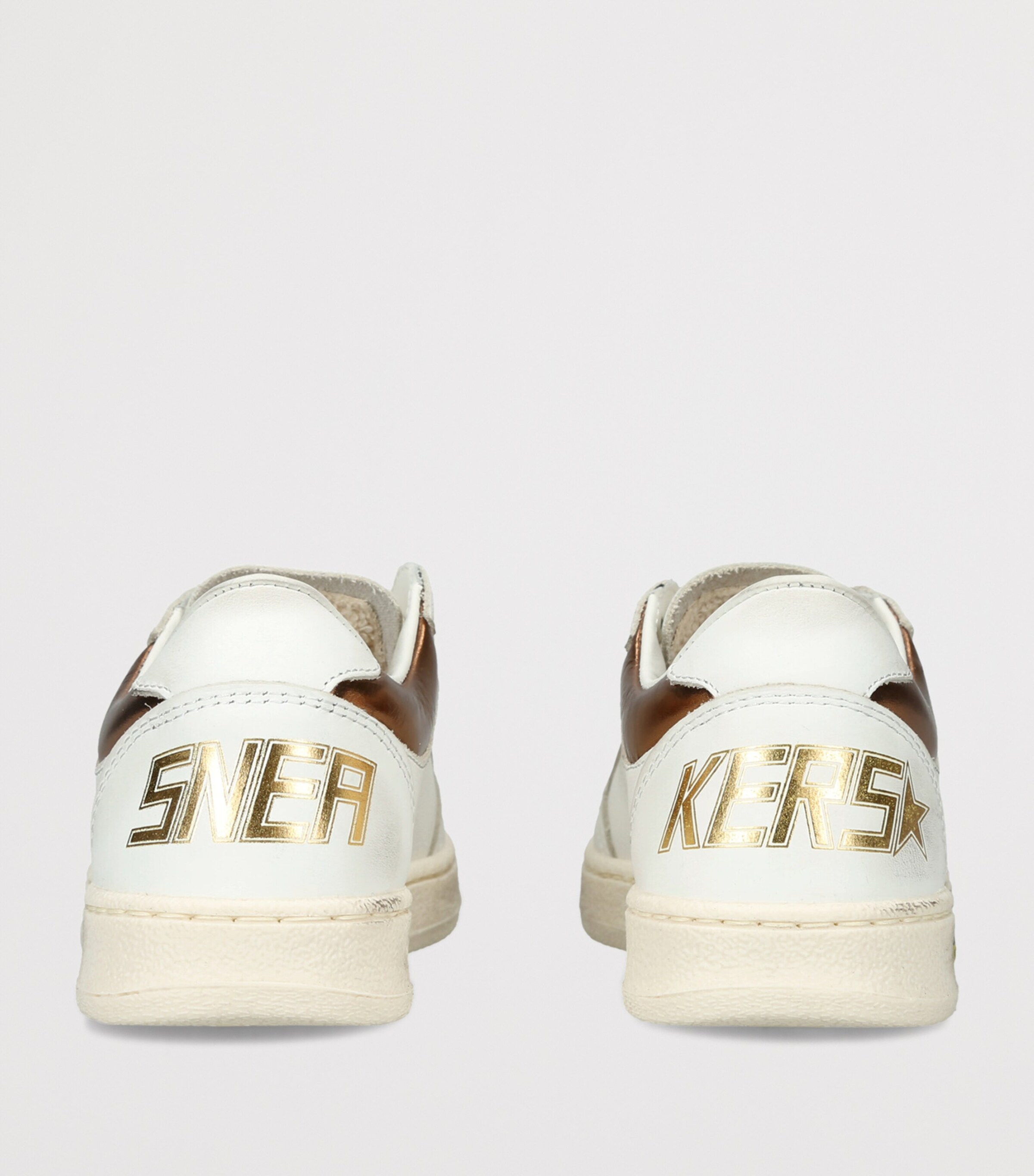 Golden Goose Leather Ball Star Sneakers Gold Comb Image 4