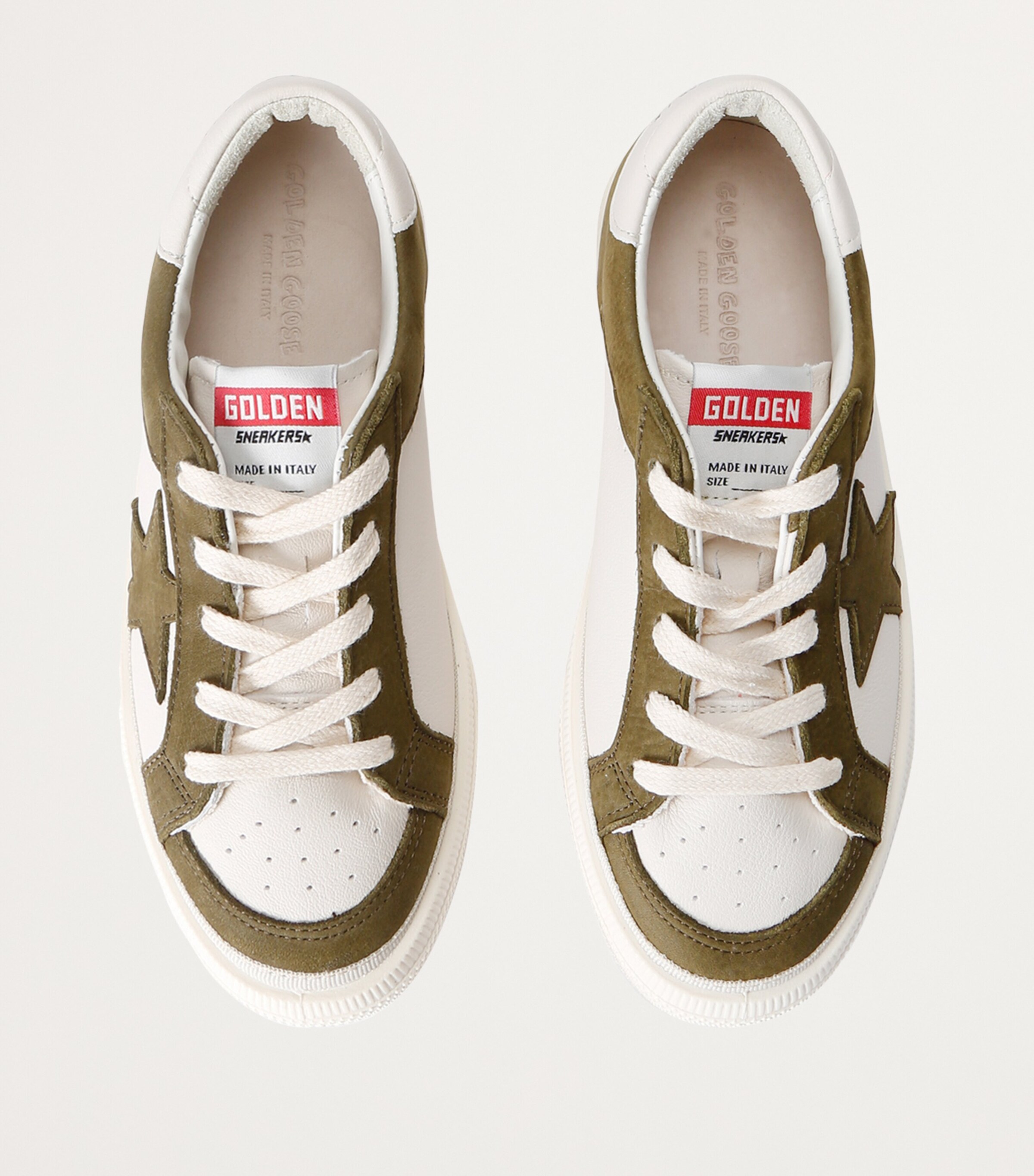 Golden Goose Leather May Sneakers Mid Green Image 4