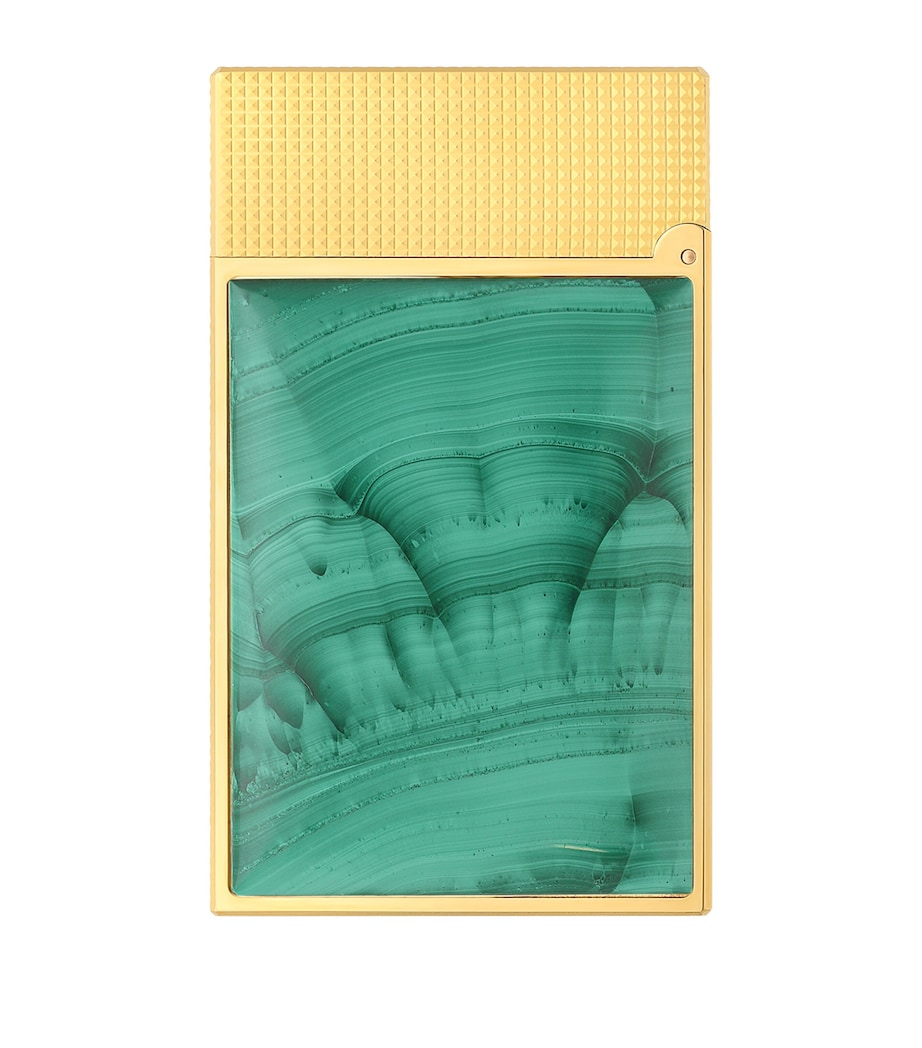Gold-Plated Stone Of Fortune Malachite Ligne 2 Lighter MALAHITE YELLOW GOLD Image 3