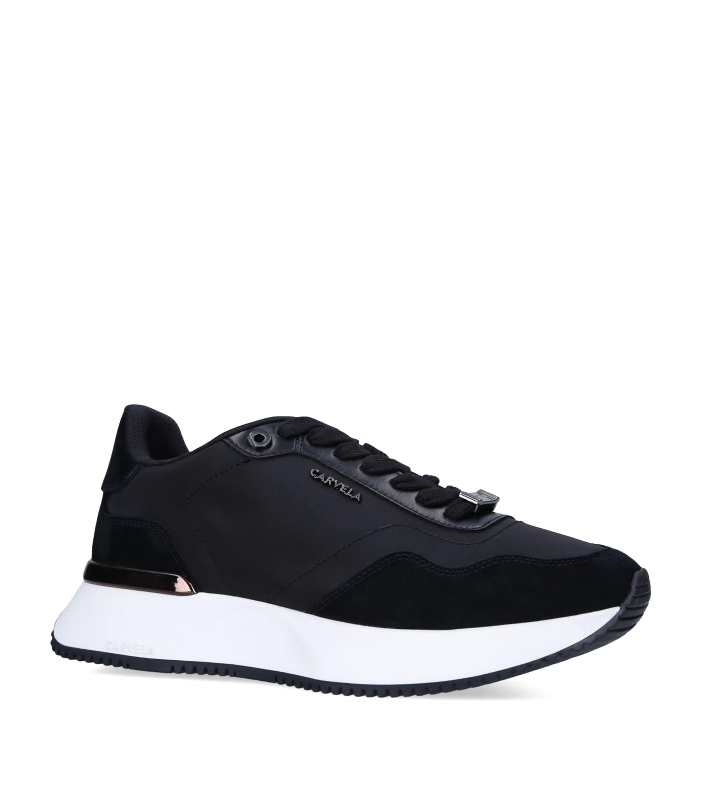 CARVELA LEATHER FLARE CHUNKY SNEAKERS 