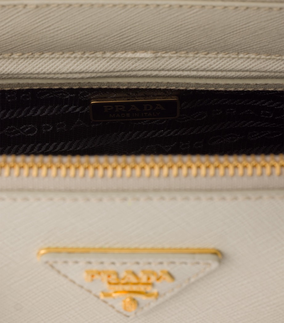 Prada Medium Leather Galleria Top-Handle Bag Neutral Image 8