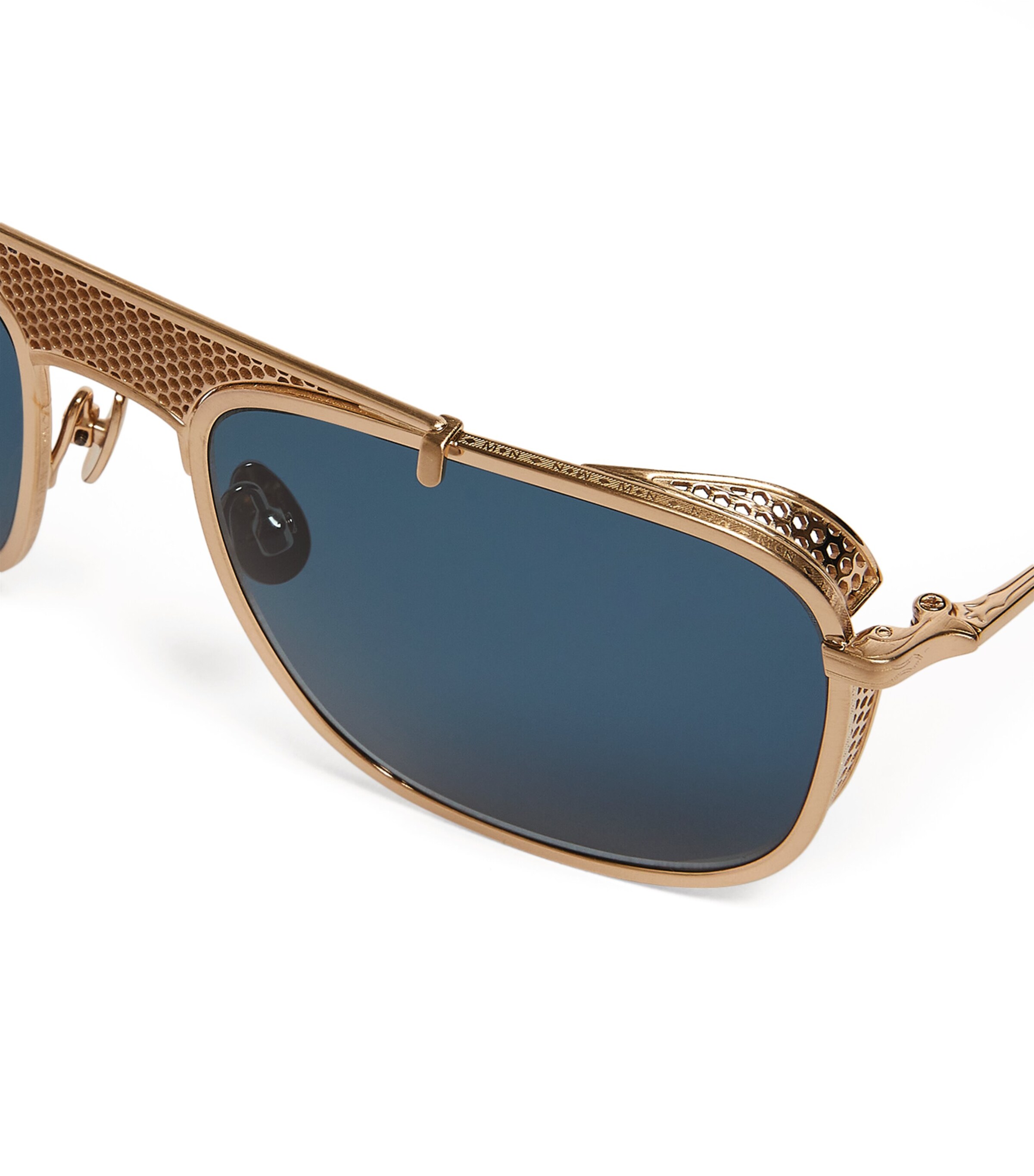 Crossbar Aviator Sunglasses BRUSHED GOLD Image 4